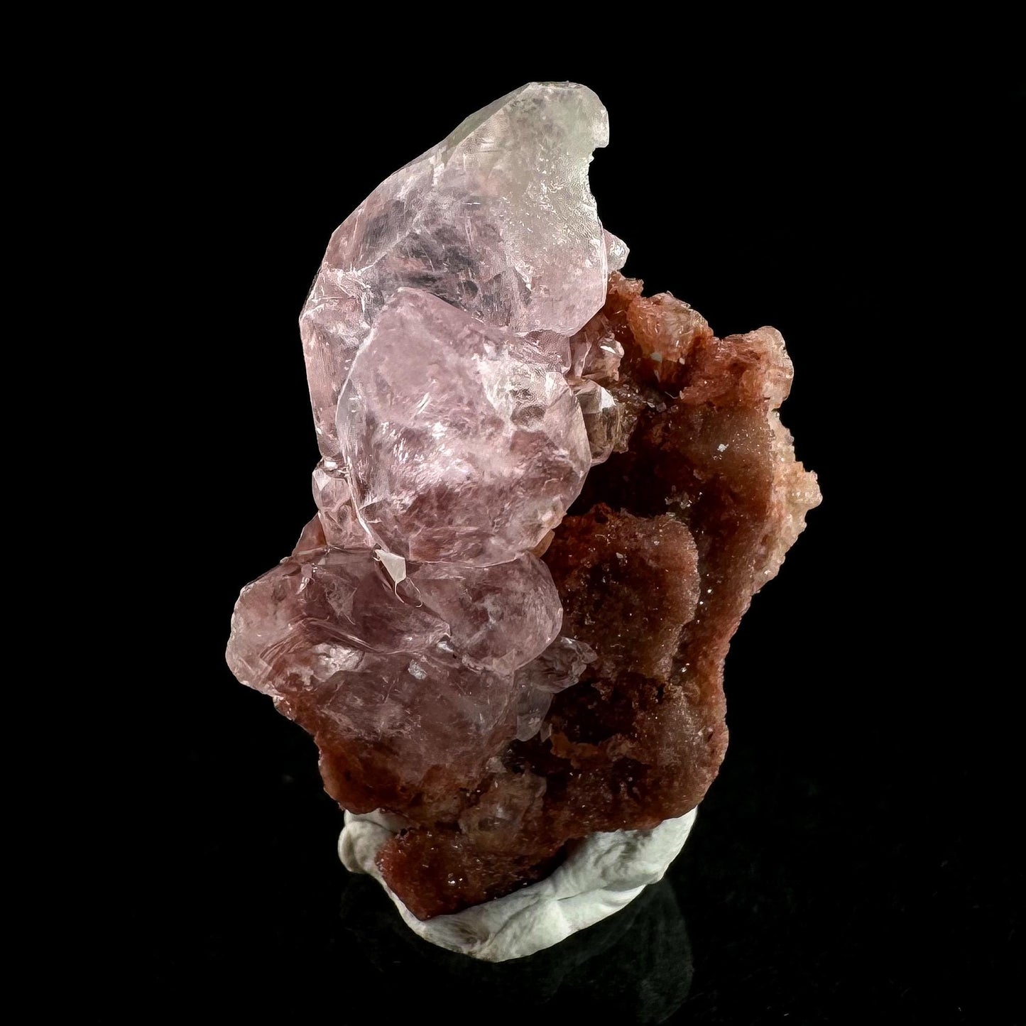 Gem Cobaltoan Calcite | translucent pink cobaltoan crystal cluster, mineral specimen
