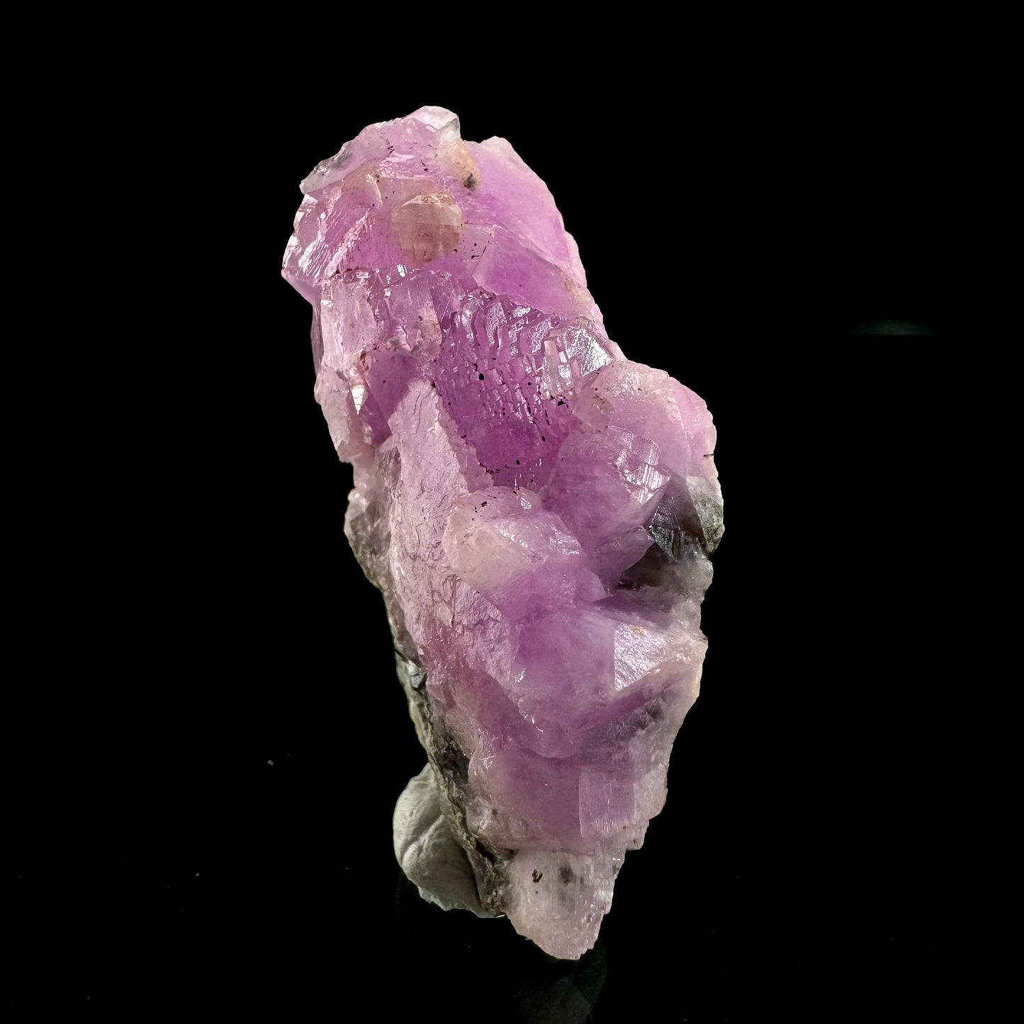 Gem Cobaltoan Calcite | translucent pink cobaltoan crystal cluster, mineral specimen