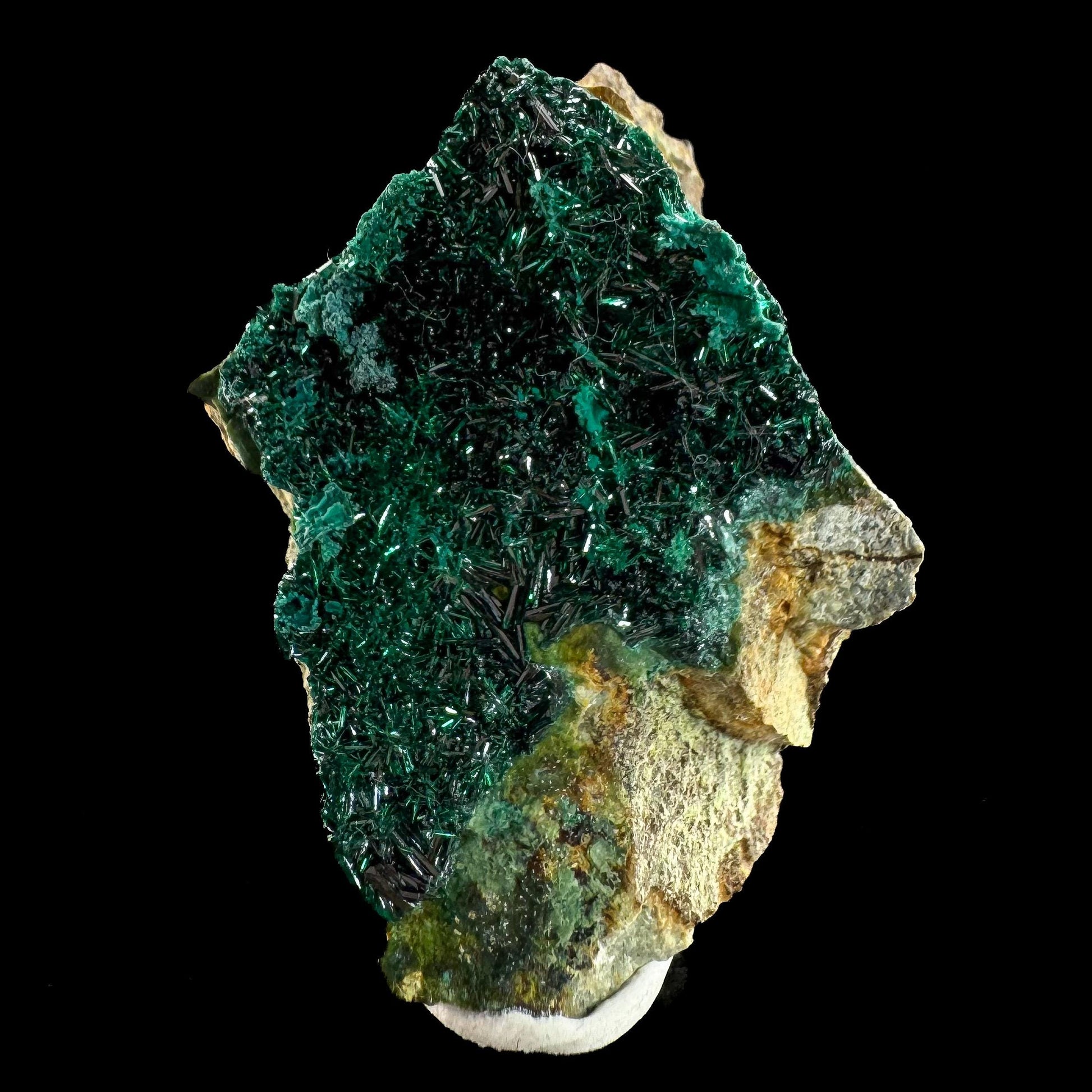 Atacamite | green crystals on matrix, rare mineral specimen from Chile
