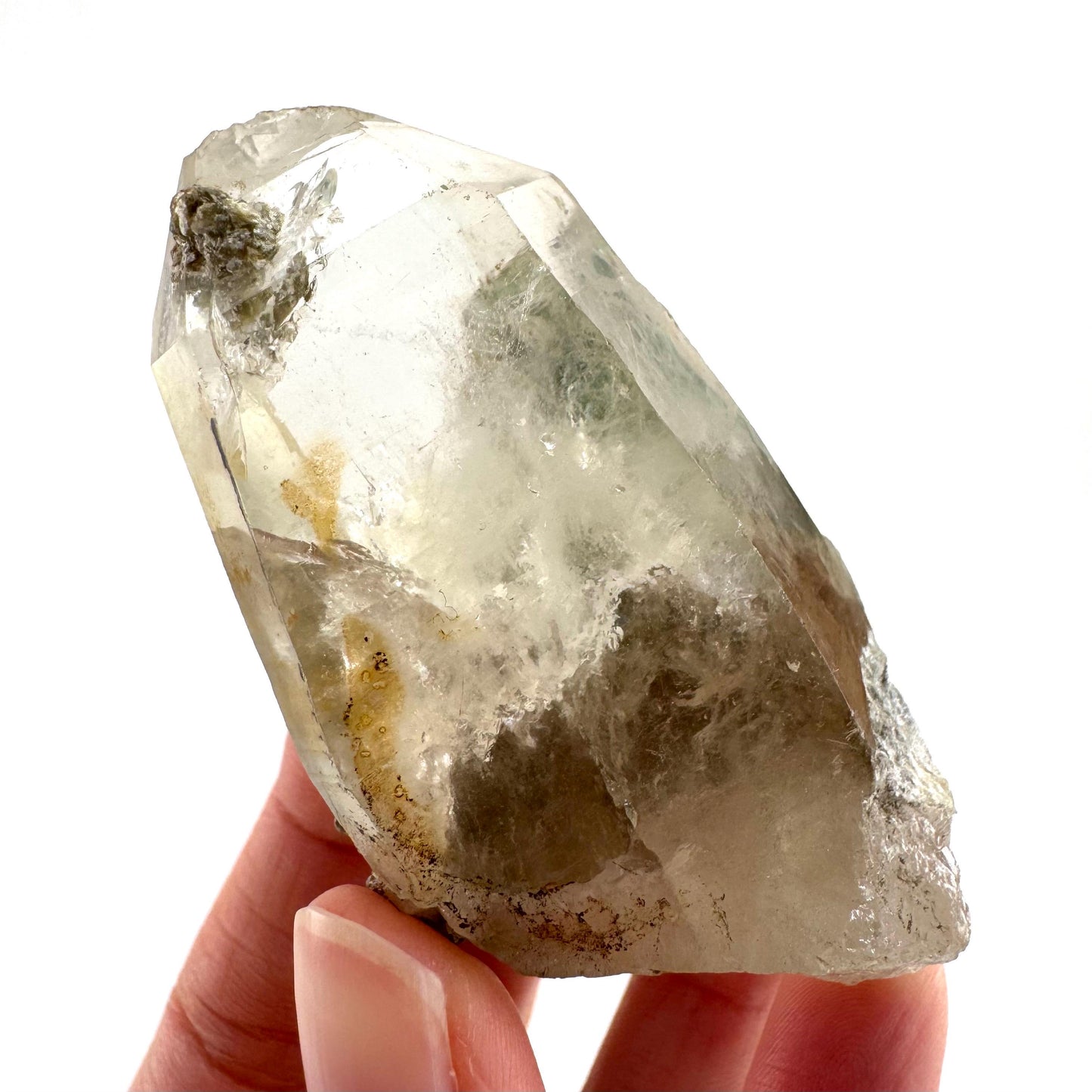 Fluorite on Smoky Quartz | natural crystal, Erongo mineral specimen