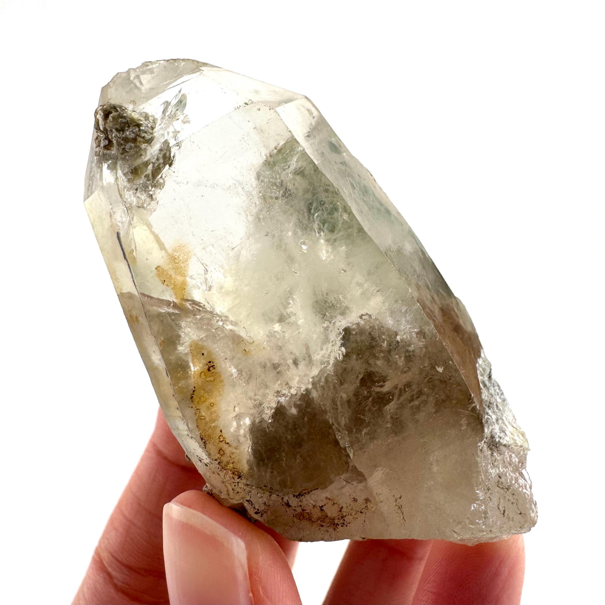Fluorite on Smoky Quartz | natural crystal, Erongo mineral specimen