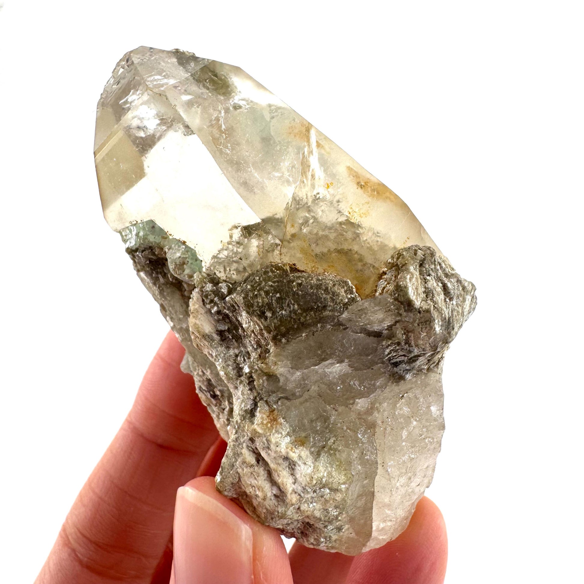 Fluorite on Smoky Quartz | natural crystal, Erongo mineral specimen