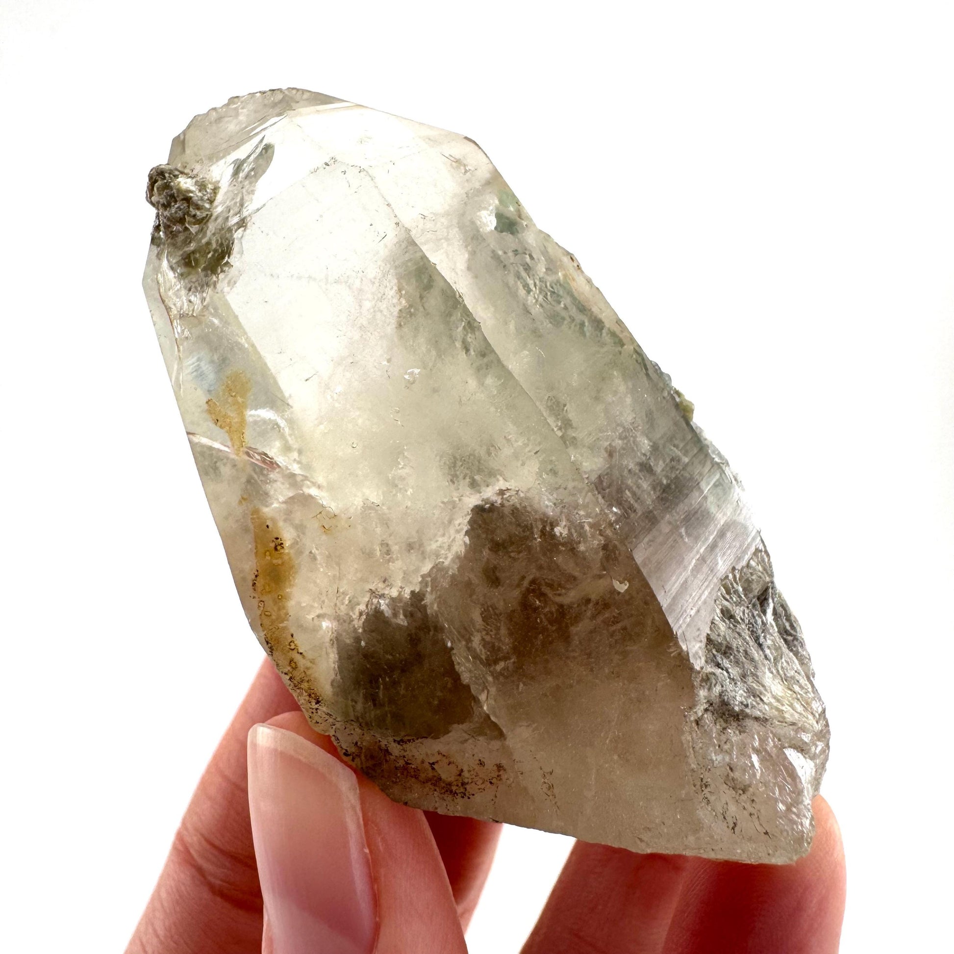Fluorite on Smoky Quartz | natural crystal, Erongo mineral specimen