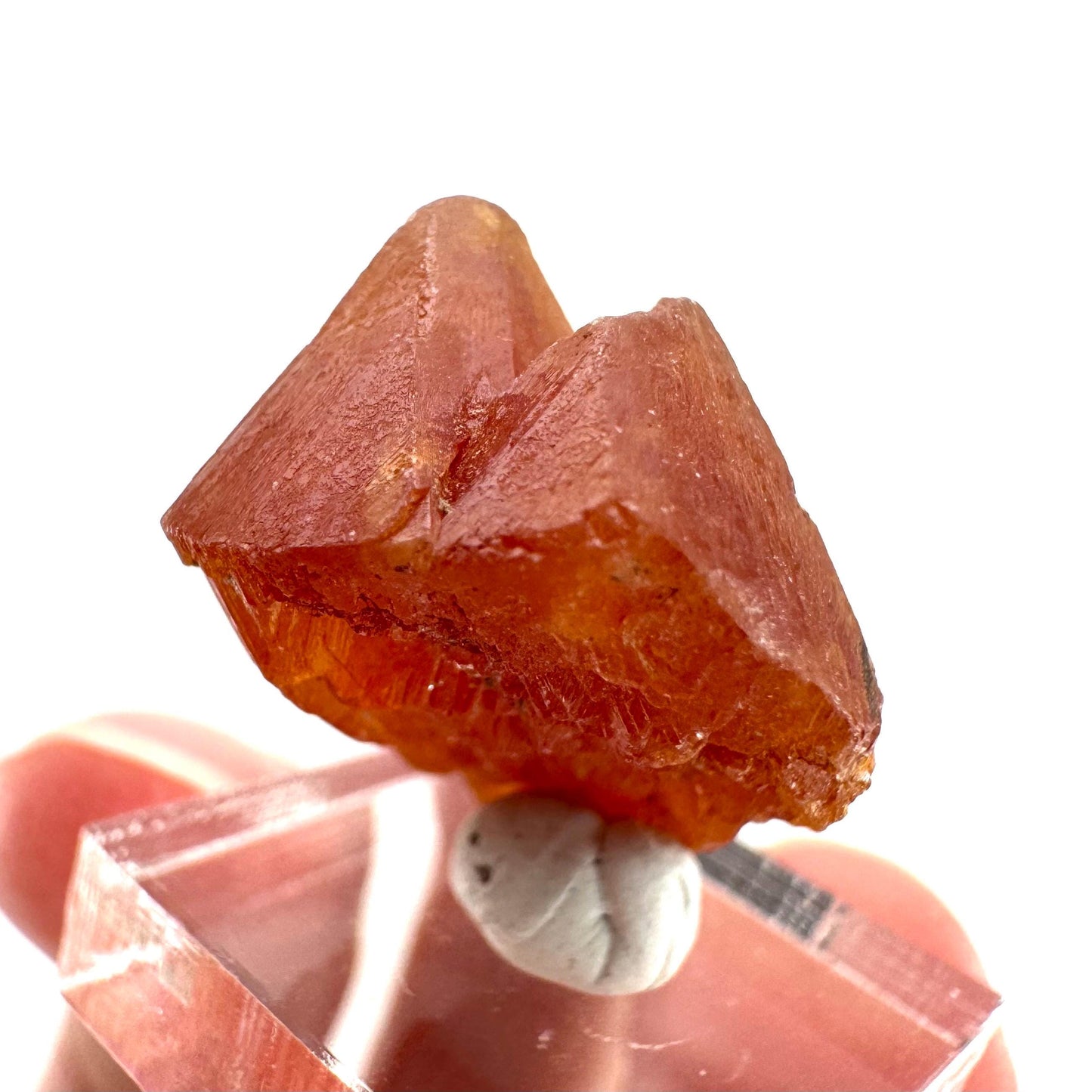Scheelite | natural orange crystal, mineral specimen from Pakistan