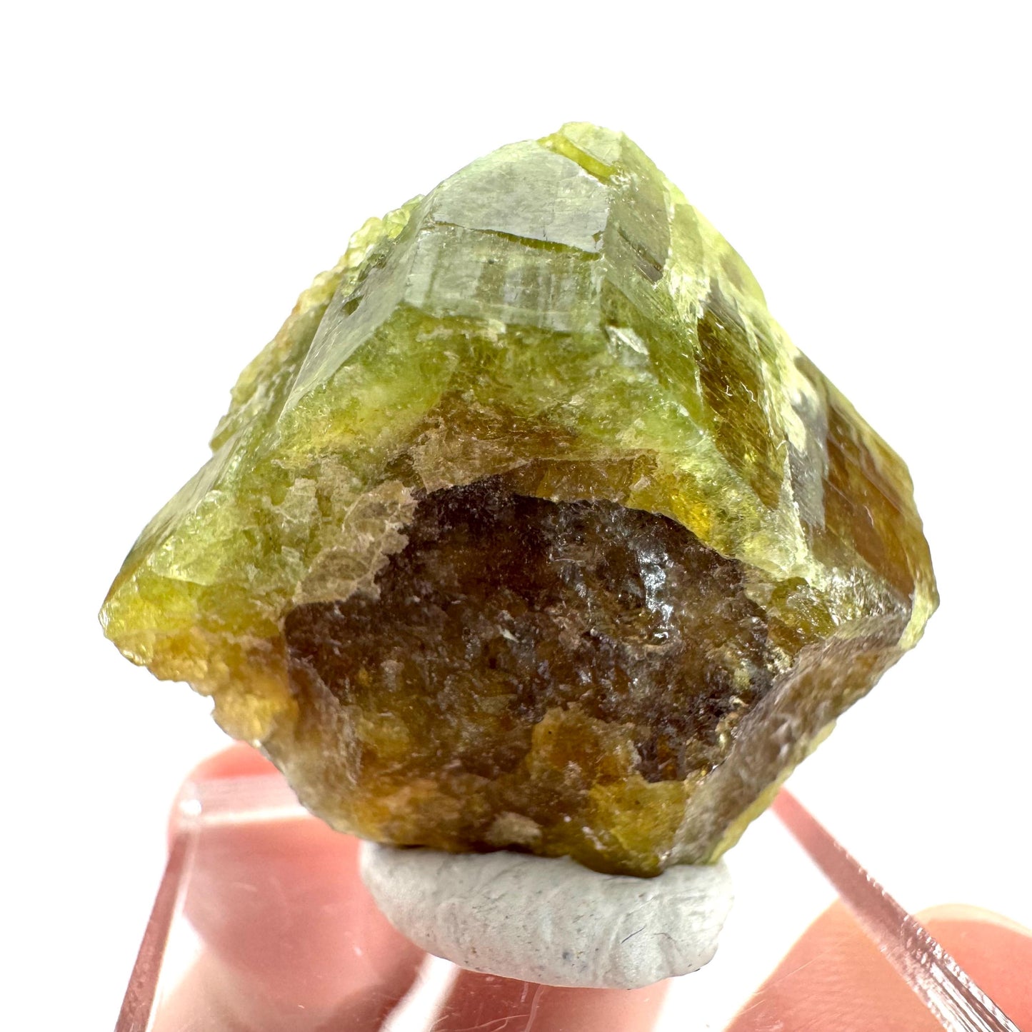 Andradite-Grossular Garnet | natural green crystal, raw mineral specimen from Mali