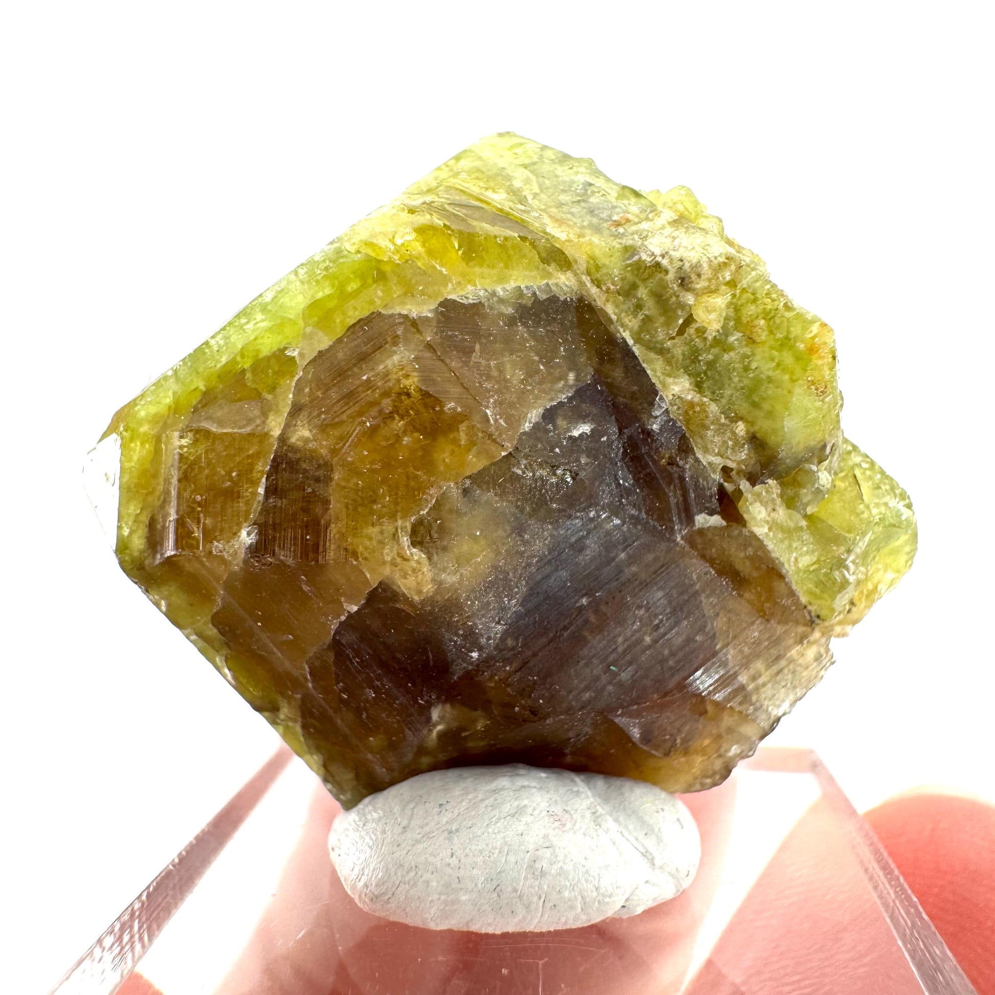 Andradite-Grossular Garnet | natural green crystal, raw mineral specimen from Mali