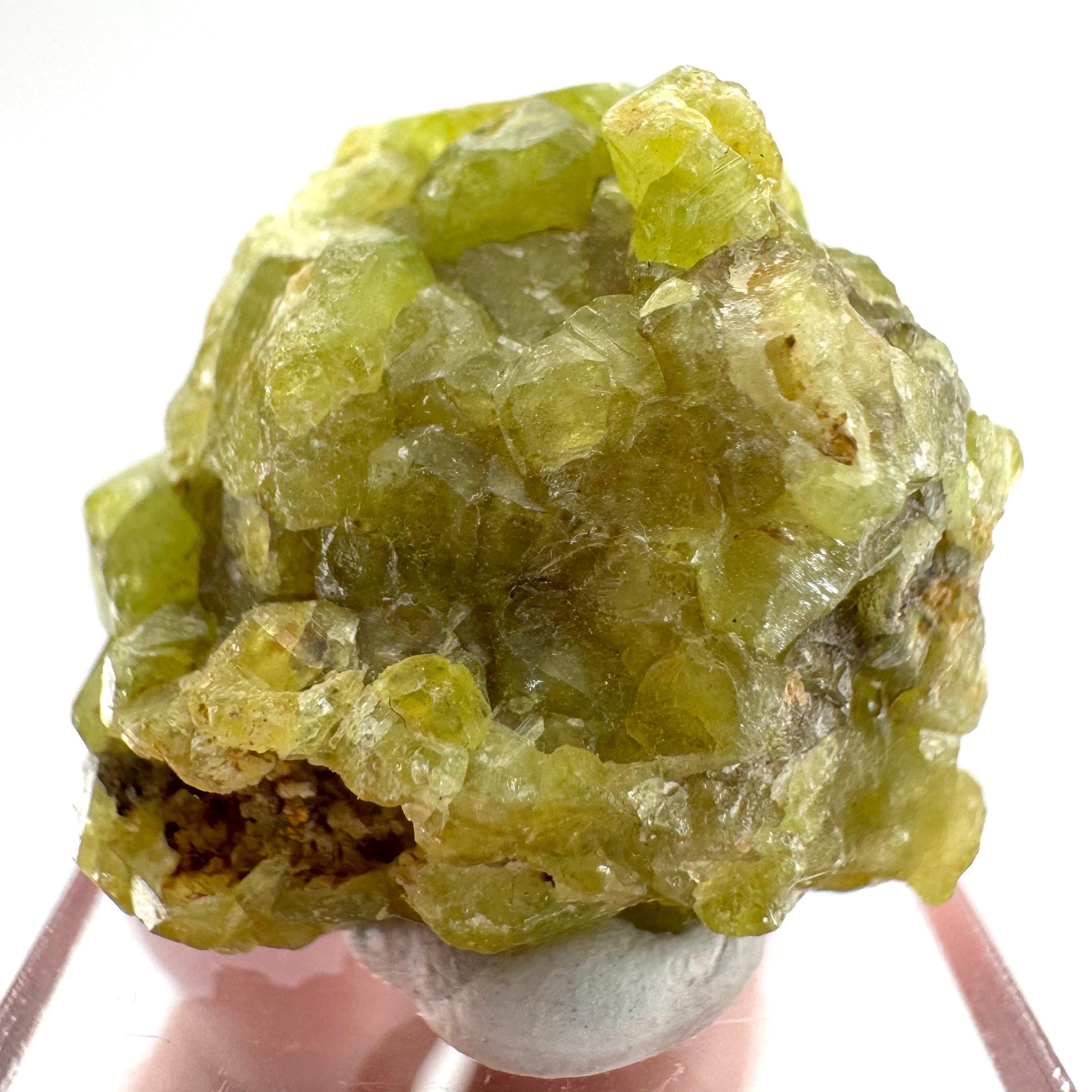 Andradite-Grossular Garnet | natural green crystal, raw mineral specimen from Mali