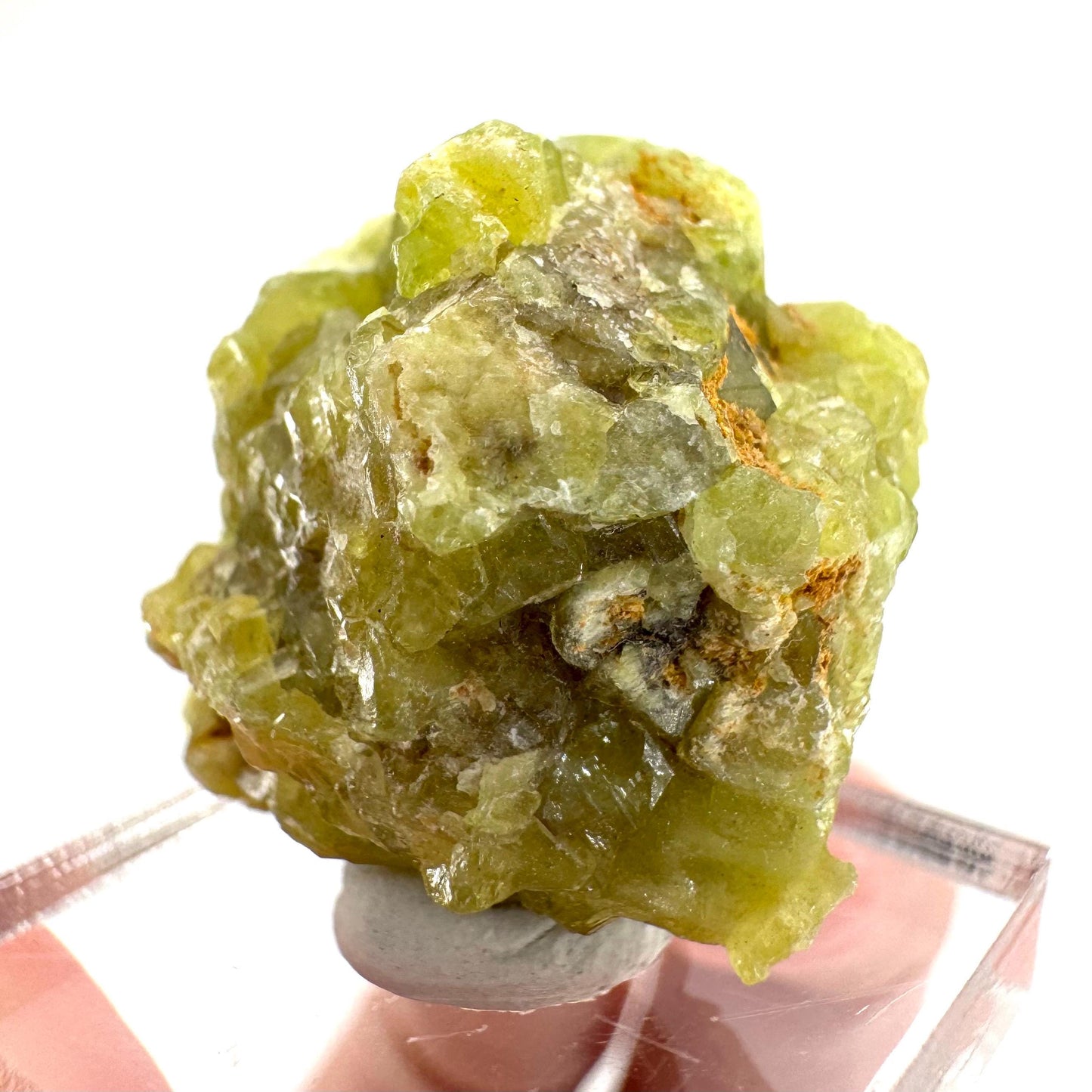 Andradite-Grossular Garnet | natural green crystal, raw mineral specimen from Mali