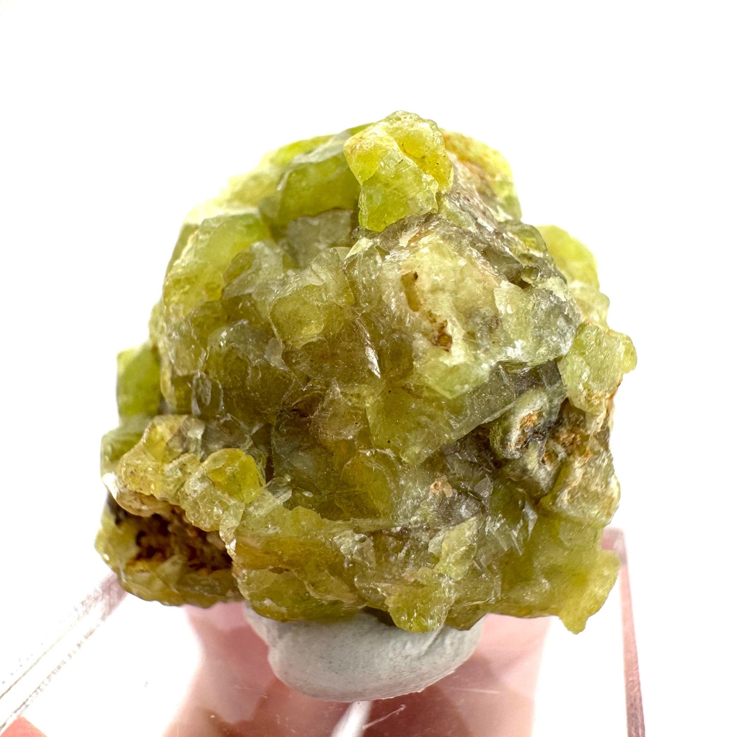 Andradite-Grossular Garnet | natural green crystal, raw mineral specimen from Mali