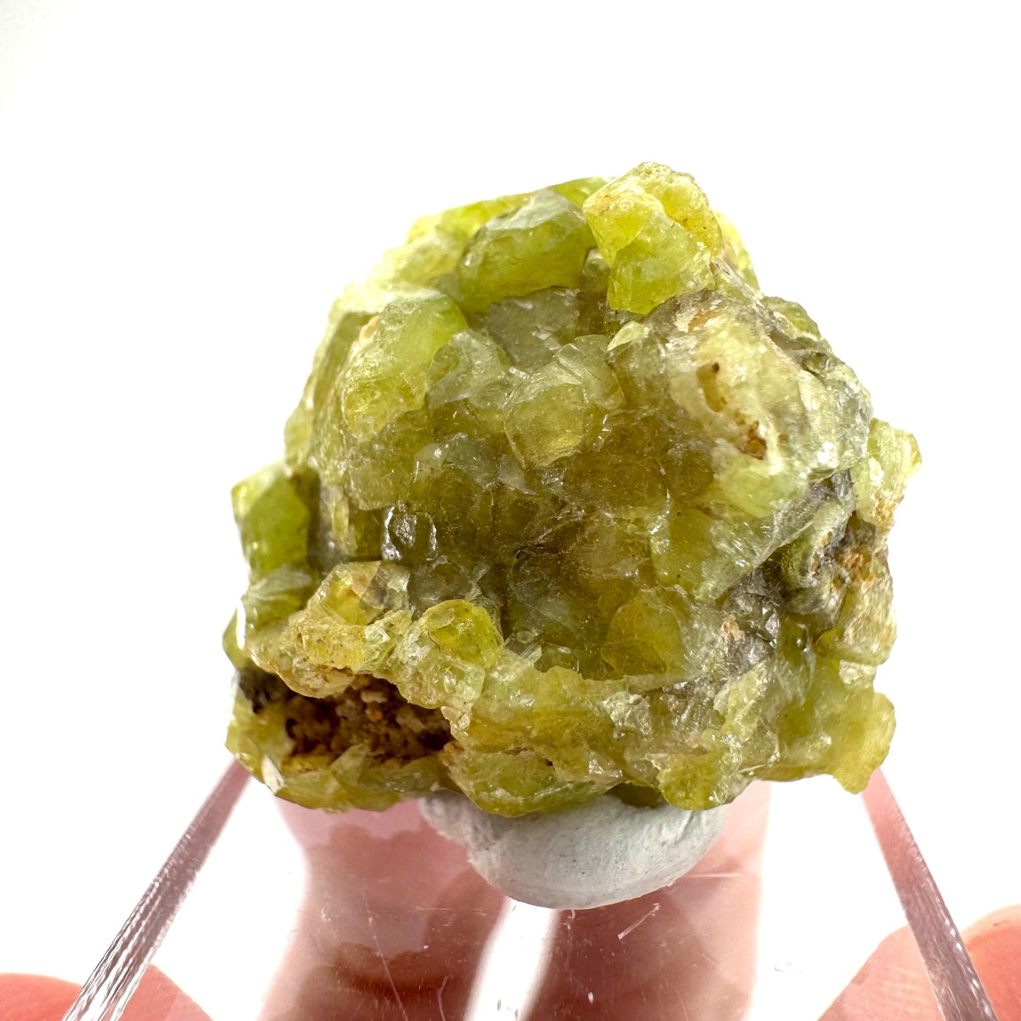 Andradite-Grossular Garnet | natural green crystal, raw mineral specimen from Mali
