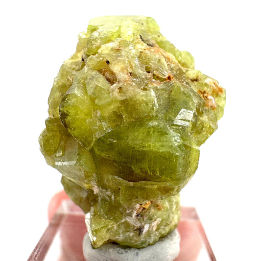 Andradite-Grossular Garnet | natural green crystal, raw mineral specimen from Mali