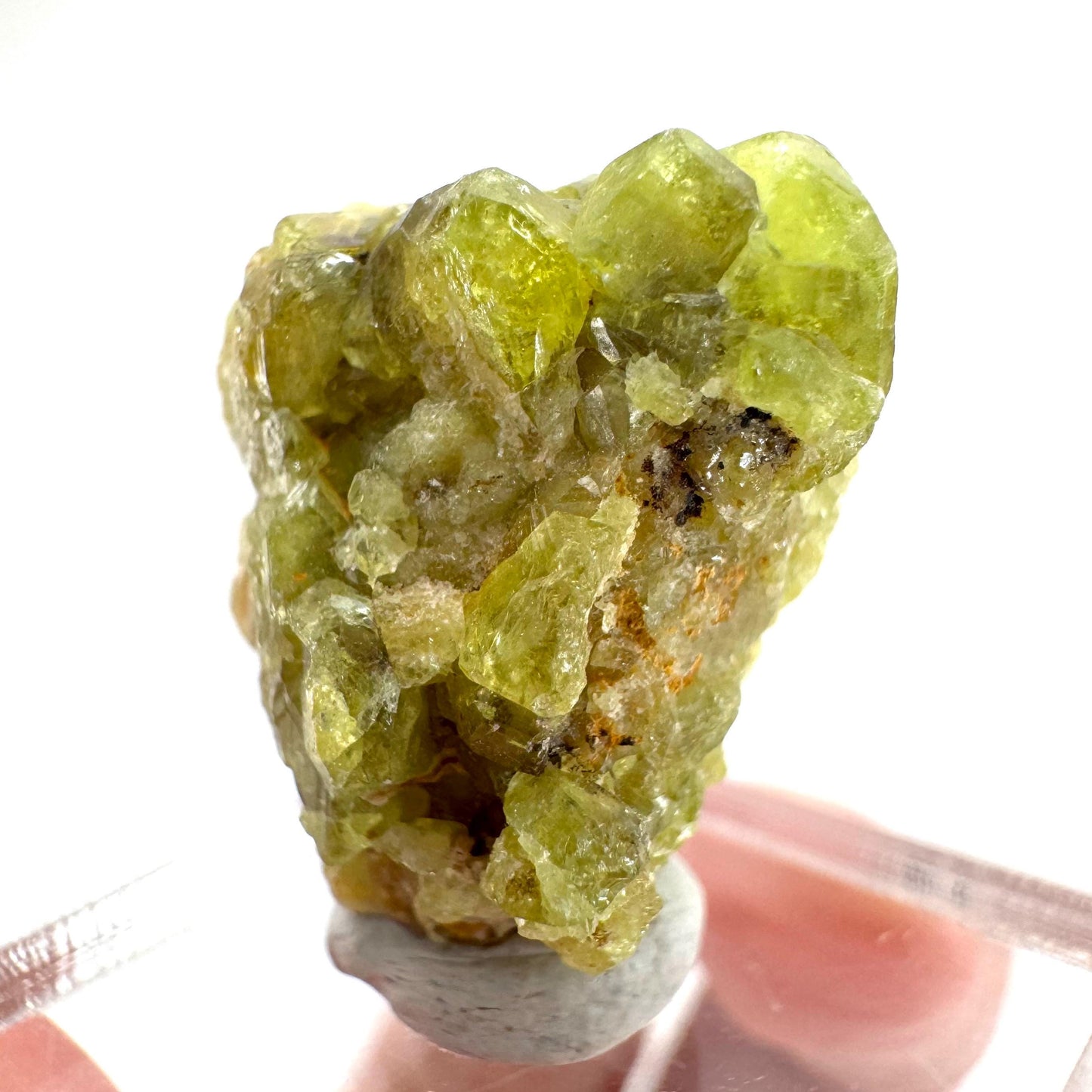 Andradite-Grossular Garnet | natural green crystal, raw mineral specimen from Mali