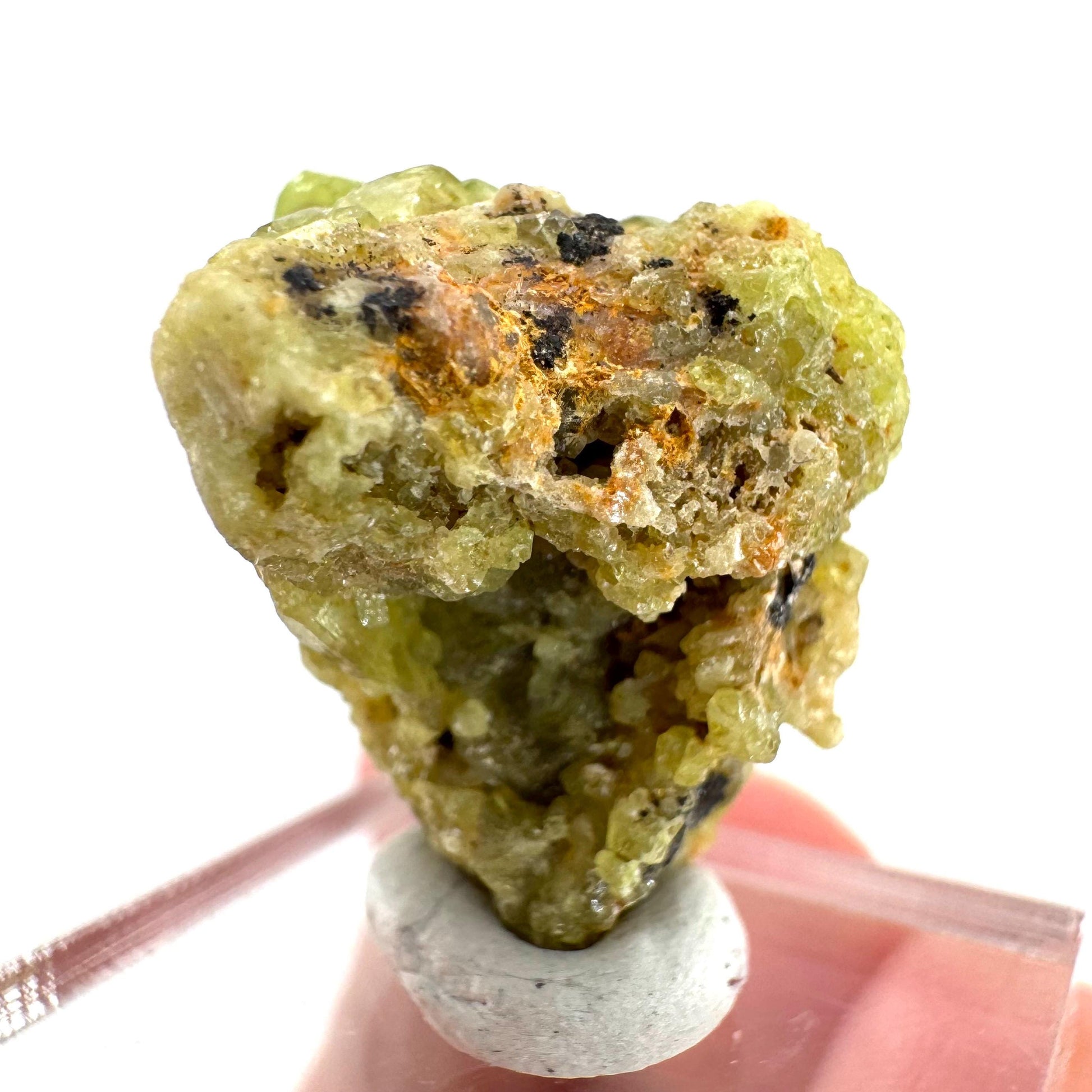 Andradite-Grossular Garnet | natural green crystal, raw mineral specimen from Mali