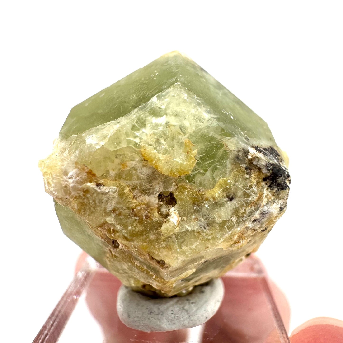 Andradite-Grossular Garnet | natural green crystal, raw mineral specimen from Mali