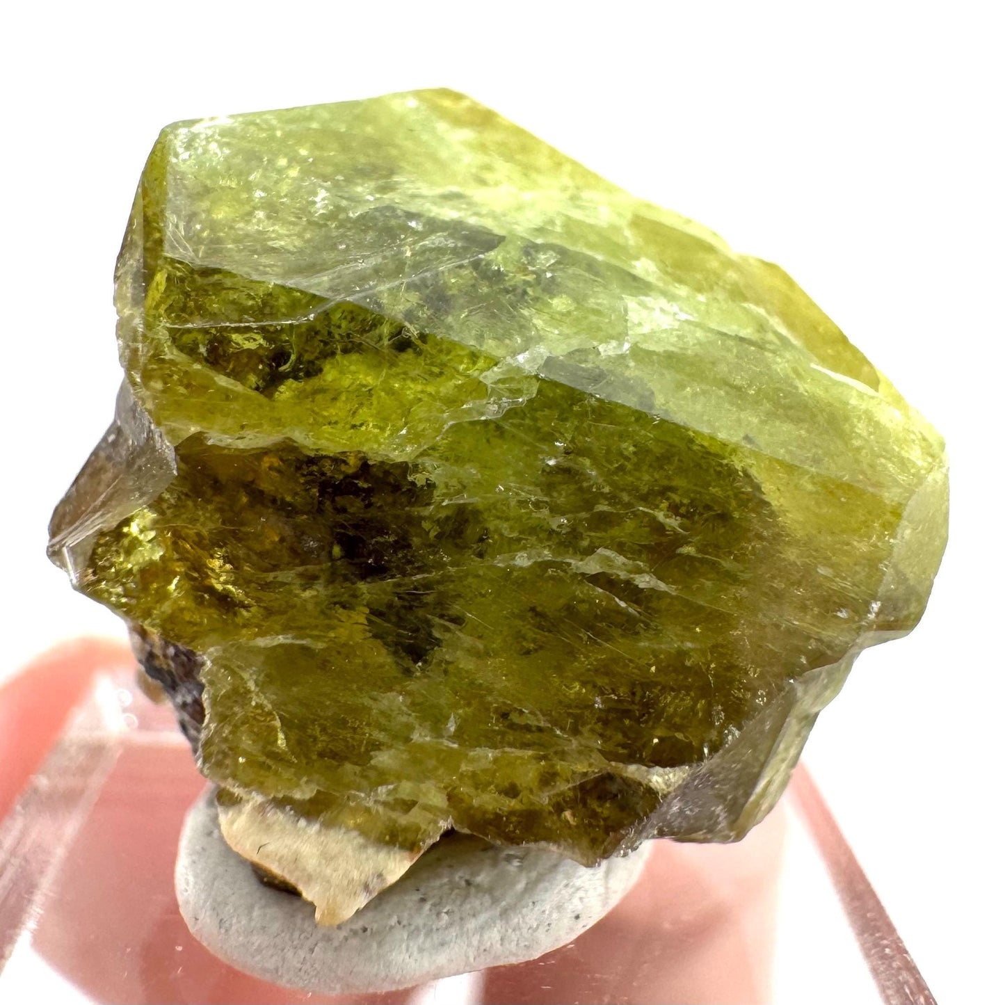 Andradite-Grossular Garnet | natural green crystal, raw mineral specimen from Mali
