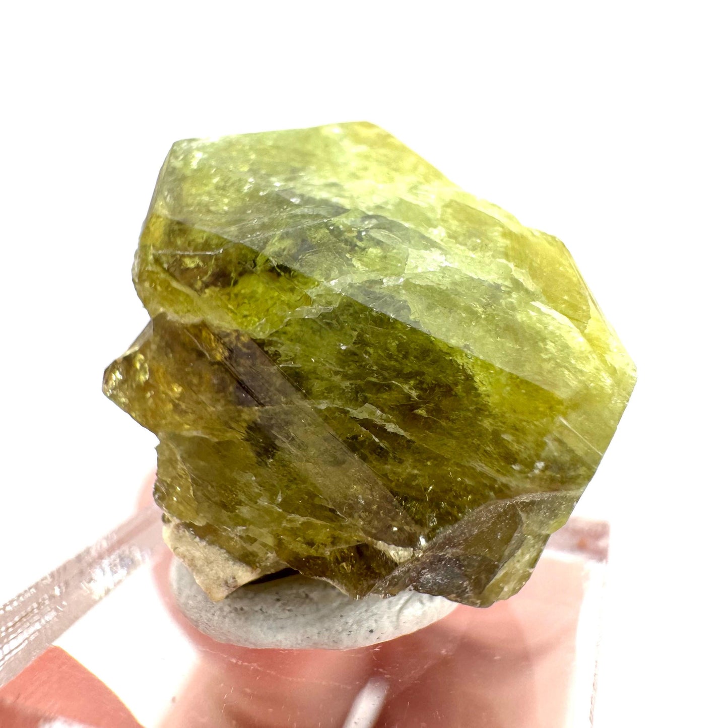 Andradite-Grossular Garnet | natural green crystal, raw mineral specimen from Mali