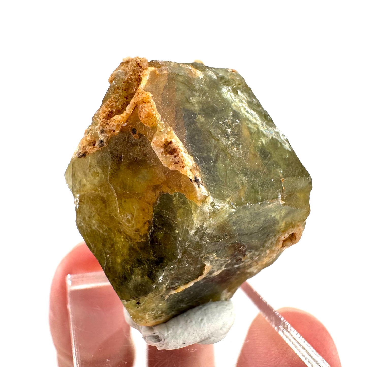 Andradite-Grossular Garnet | natural green crystal, raw mineral specimen from Mali