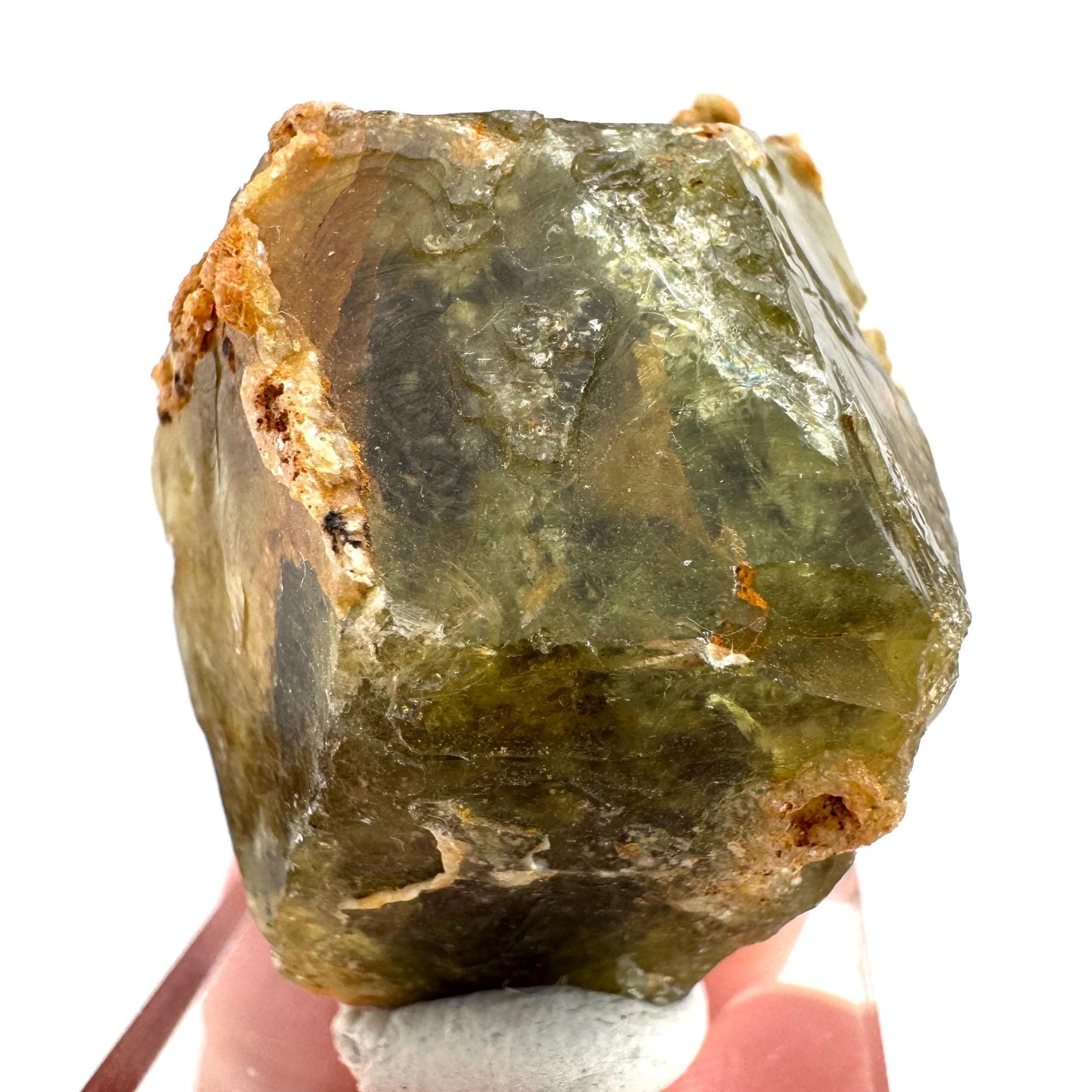 Andradite-Grossular Garnet | natural green crystal, raw mineral specimen from Mali