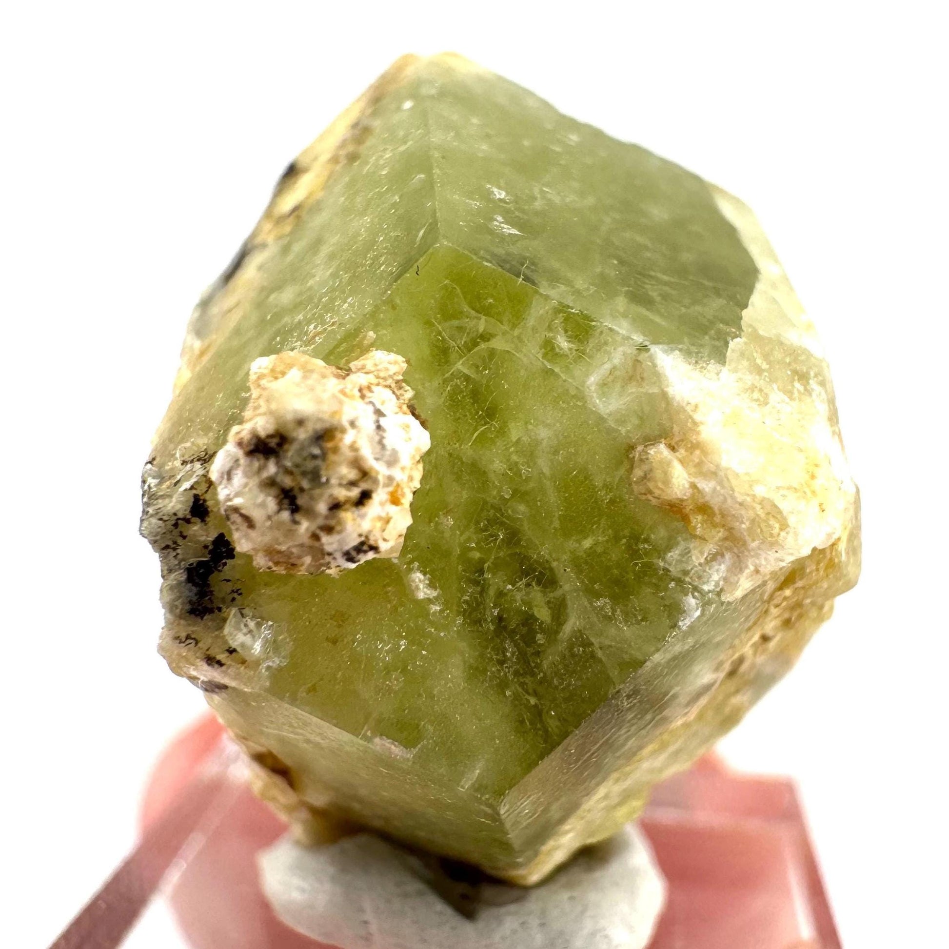 Andradite-Grossular Garnet | natural green crystal, raw mineral specimen from Mali