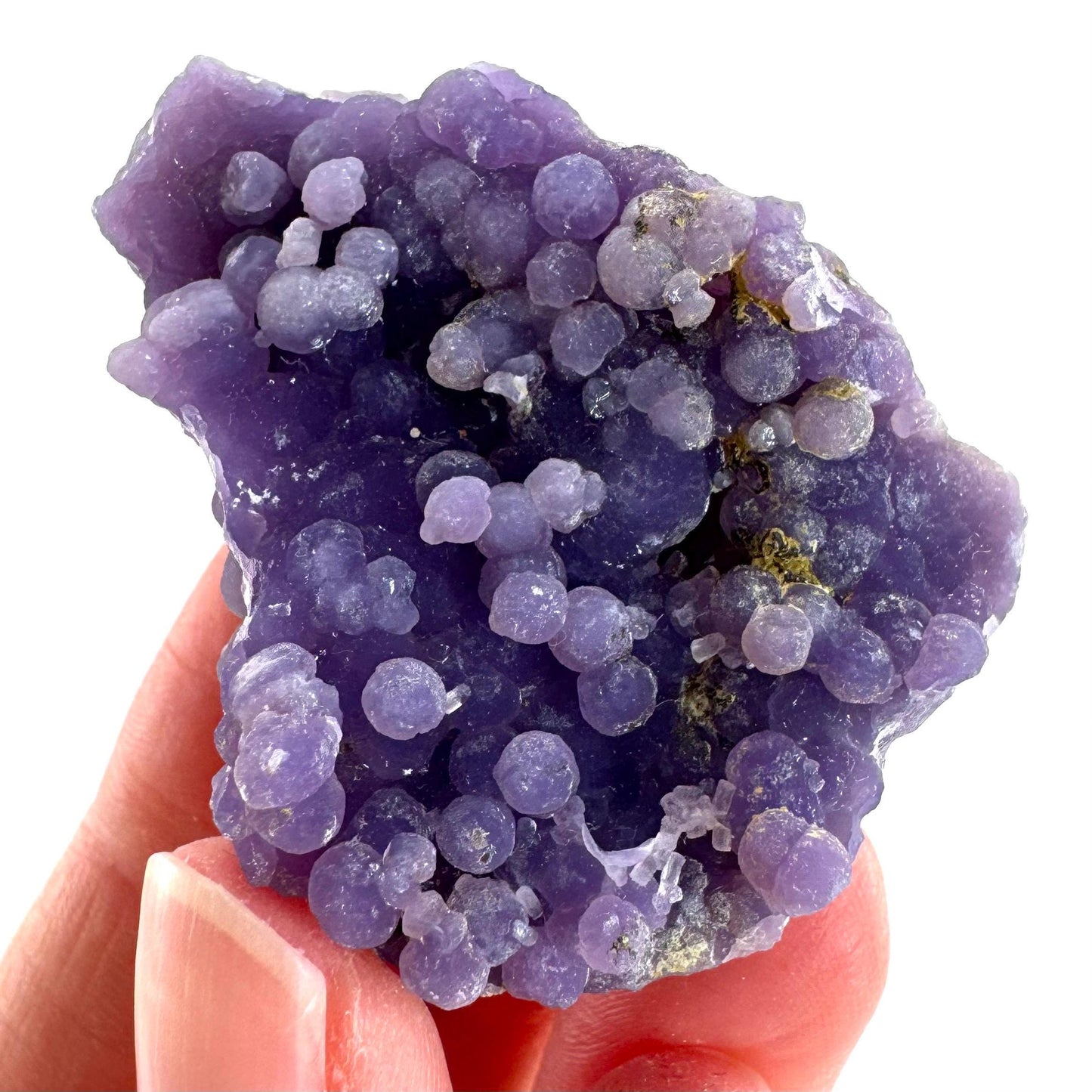 Grape Agate | botryoidal crystal cluster, purple mineral specimen from Indonesia