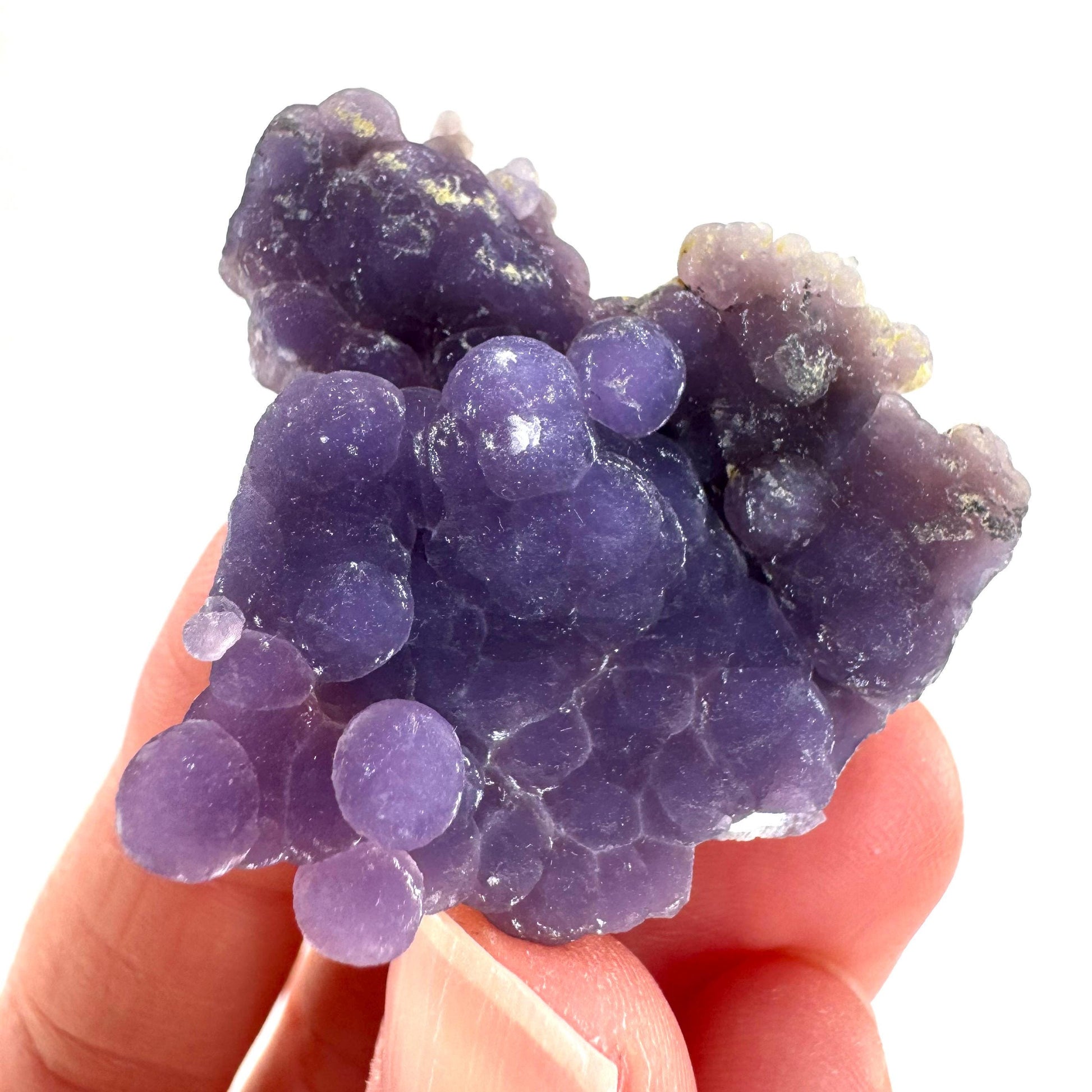 Grape Agate | botryoidal crystal cluster, purple mineral specimen from Indonesia