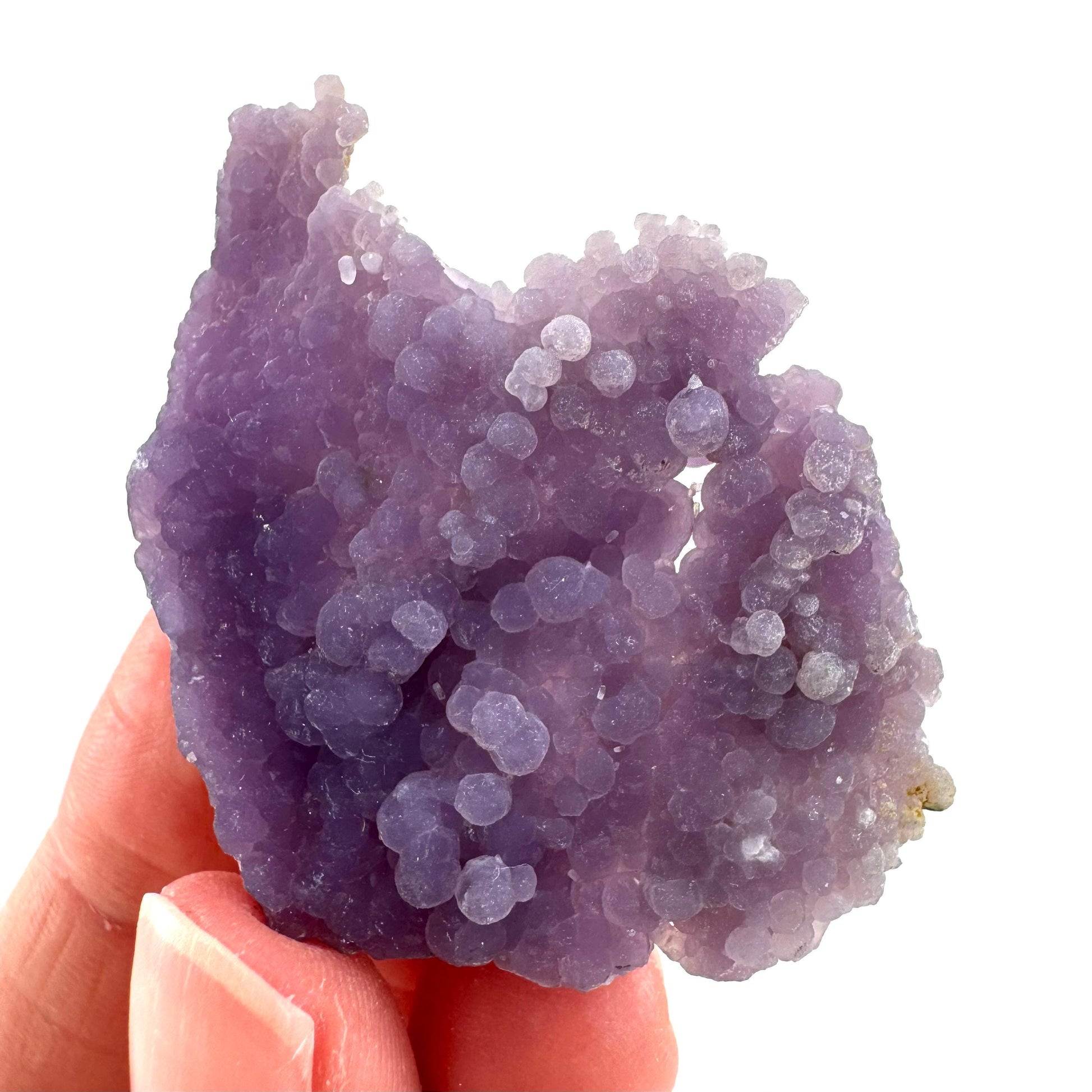 Grape Agate | botryoidal crystal cluster, purple mineral specimen from Indonesia