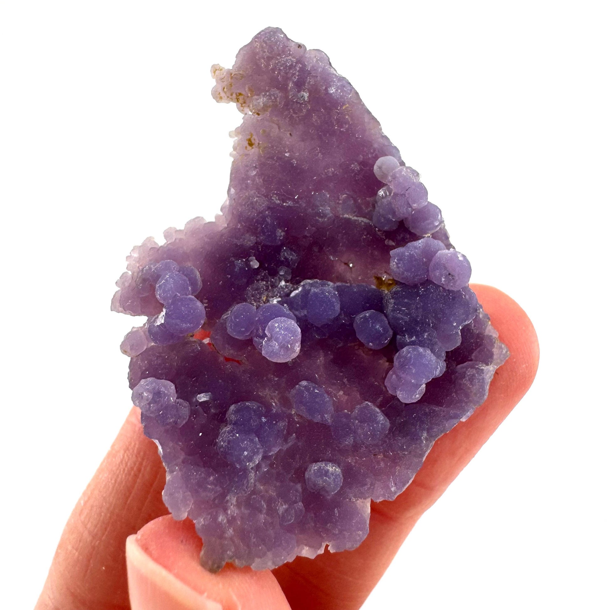 Grape Agate | botryoidal crystal cluster, purple mineral specimen from Indonesia