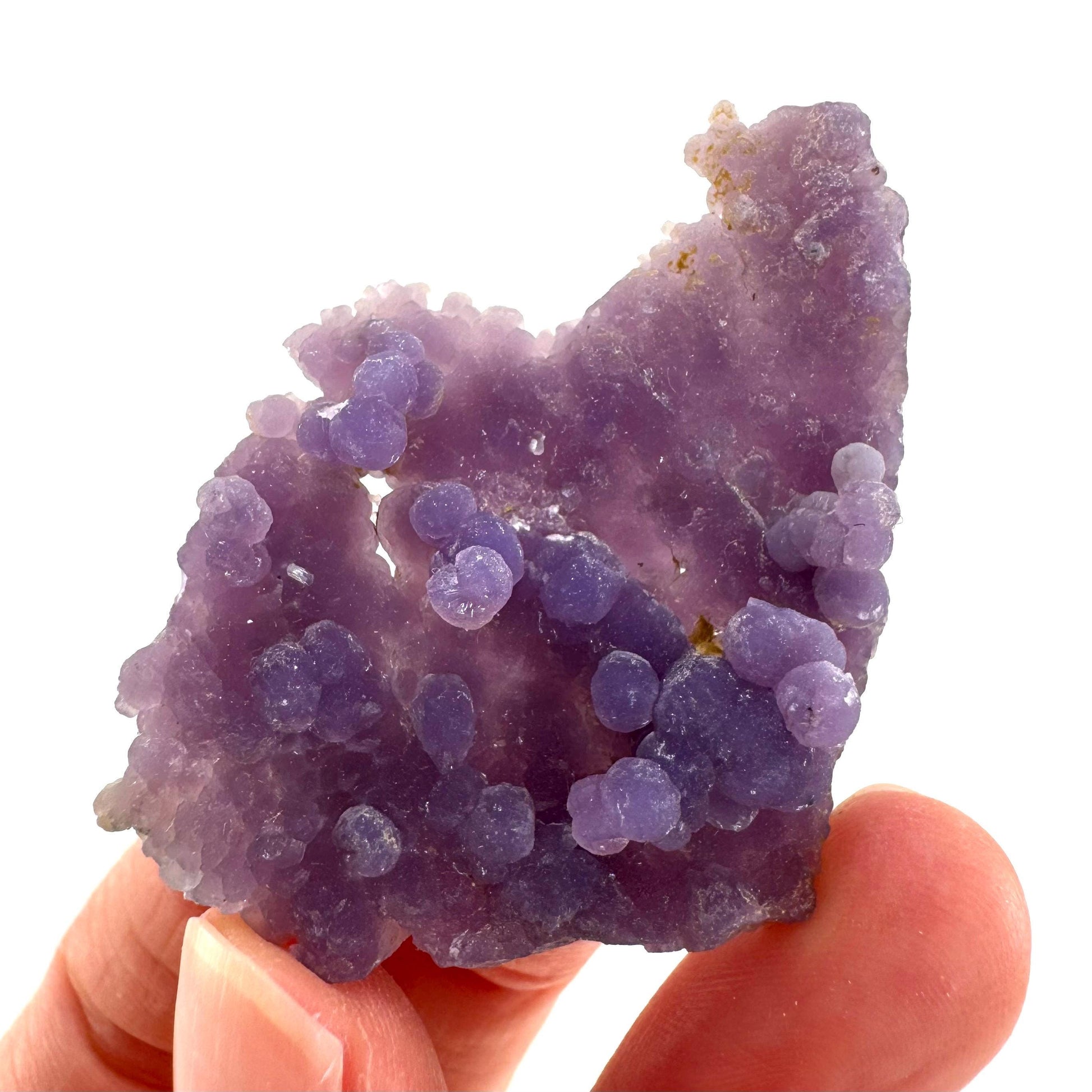Grape Agate | botryoidal crystal cluster, purple mineral specimen from Indonesia