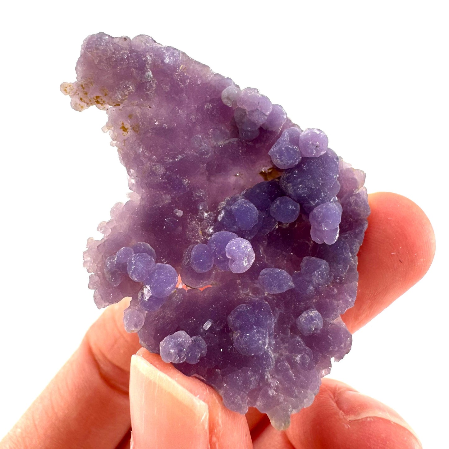 Grape Agate | botryoidal crystal cluster, purple mineral specimen from Indonesia