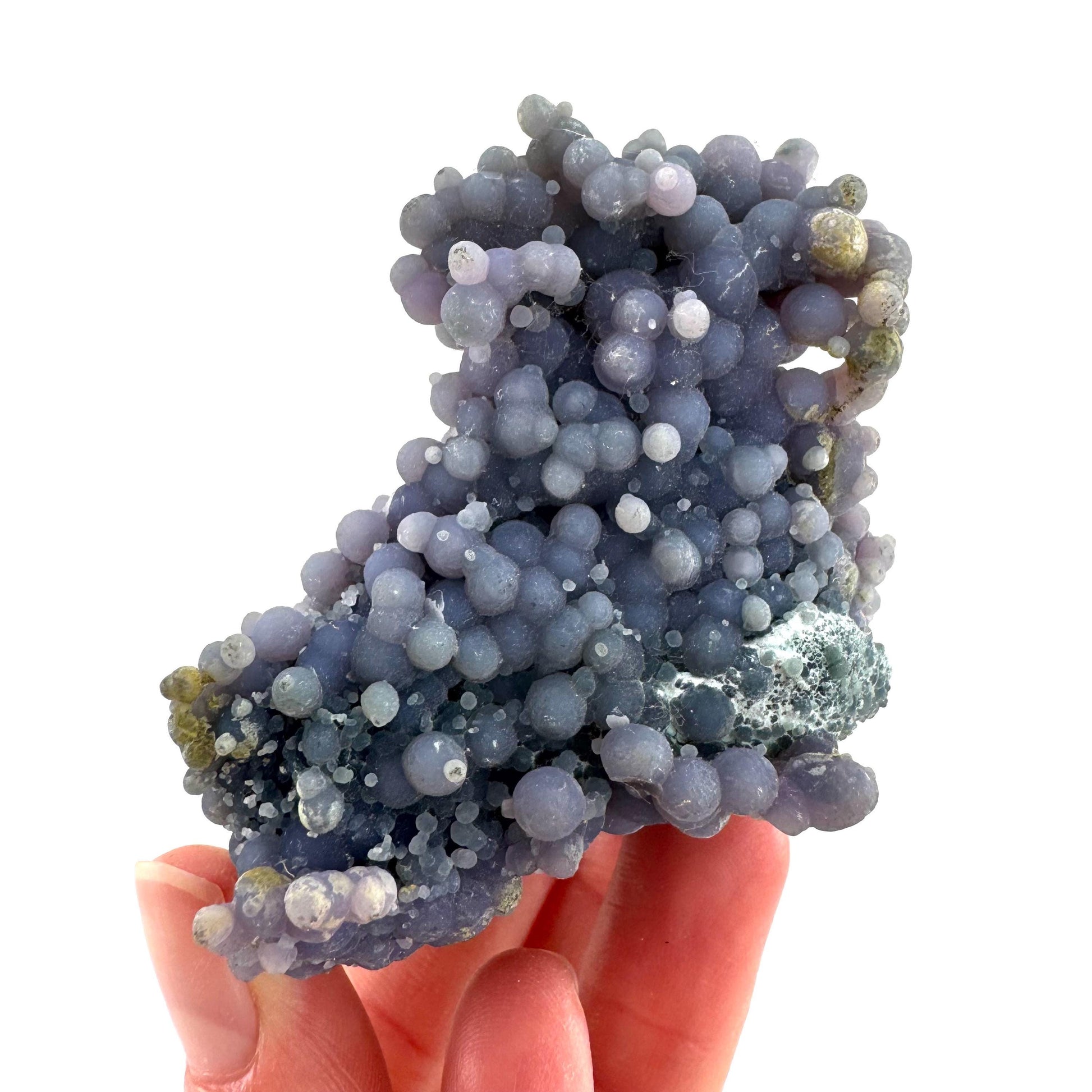 Grape Agate | botryoidal crystal cluster, purple mineral specimen from Indonesia
