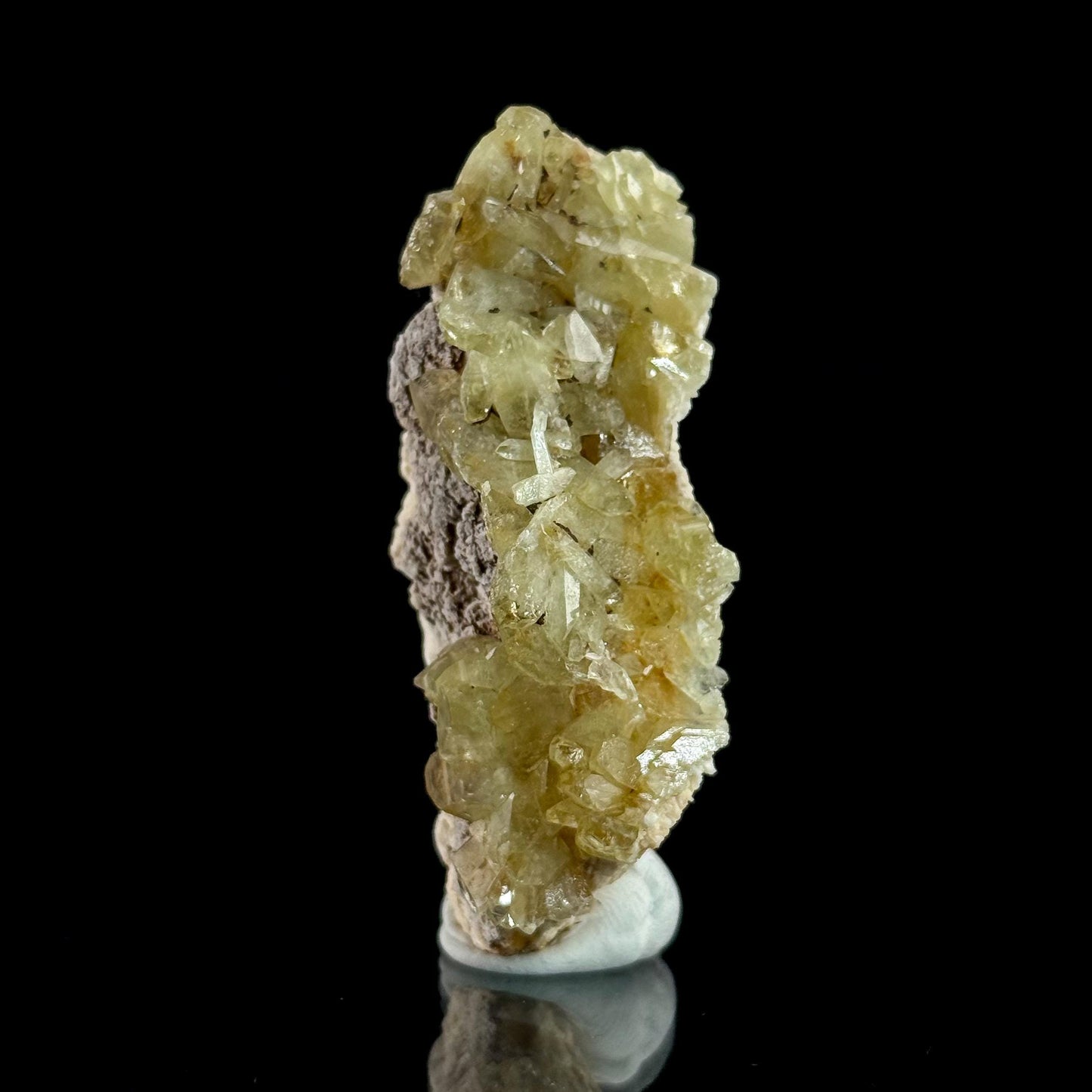 Brazilianite on Matrix | yellow crystal, mineral specimen from Brazil