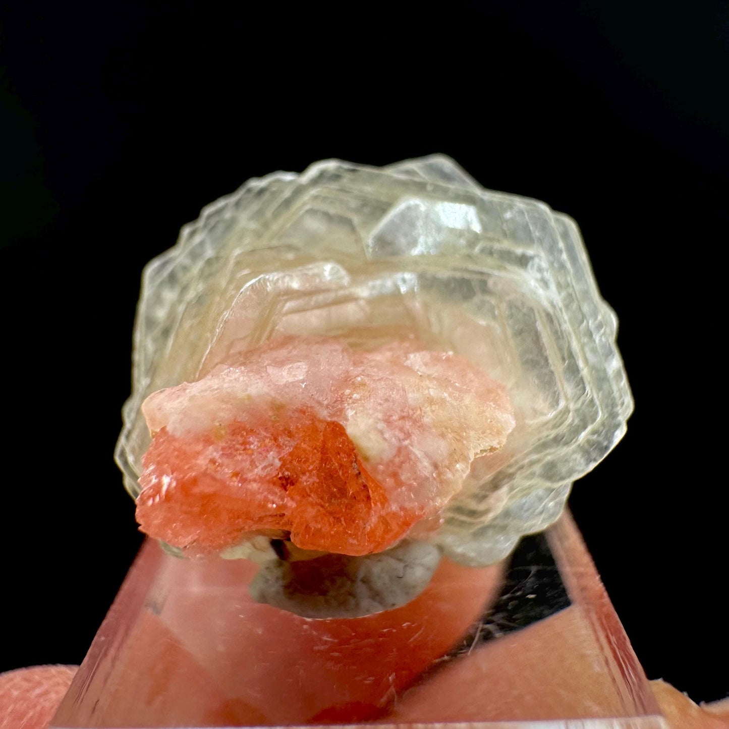 Rhodochrosite w/ Muscovite | pink crystal, mineral specimen from Pakistan