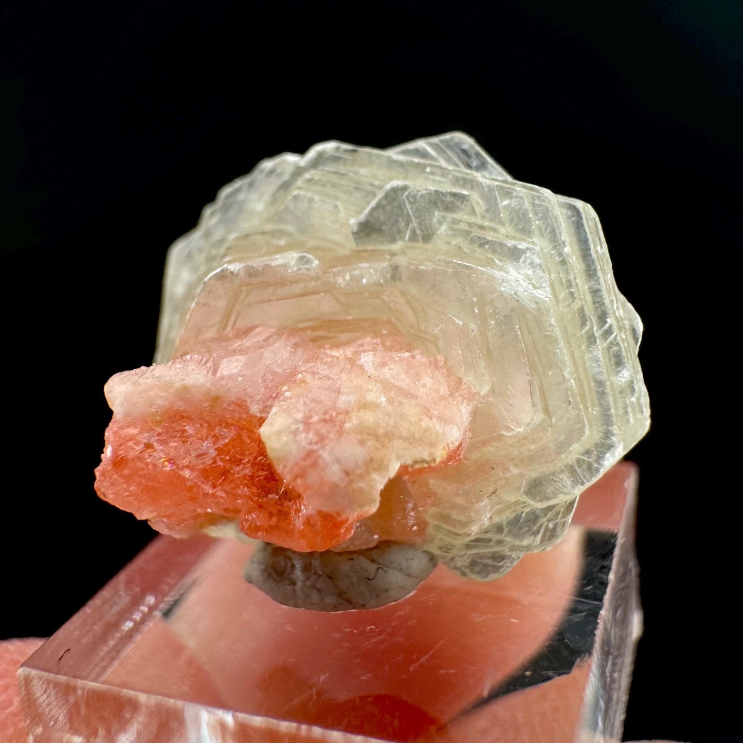 Rhodochrosite w/ Muscovite | pink crystal, mineral specimen from Pakistan