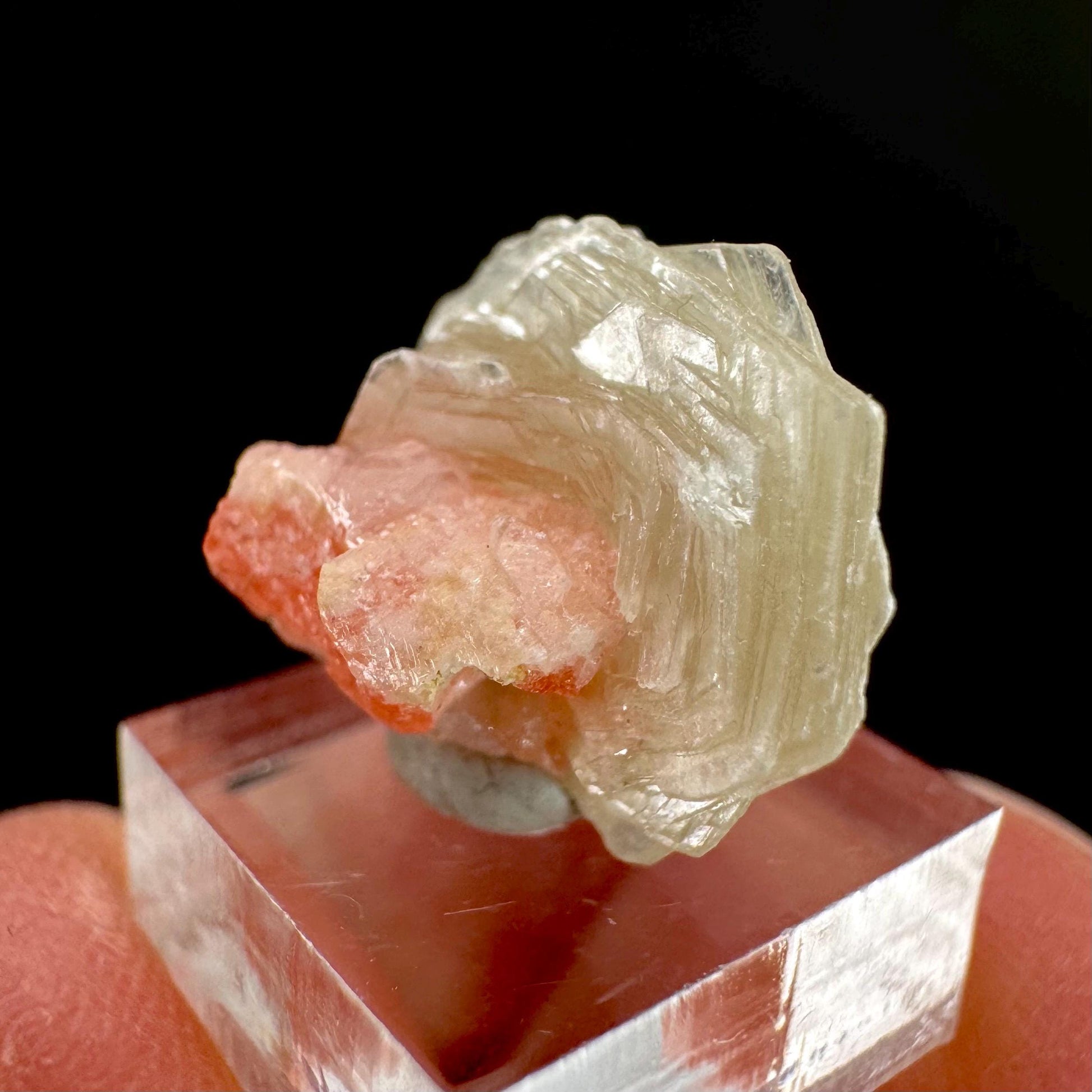 Rhodochrosite w/ Muscovite | pink crystal, mineral specimen from Pakistan