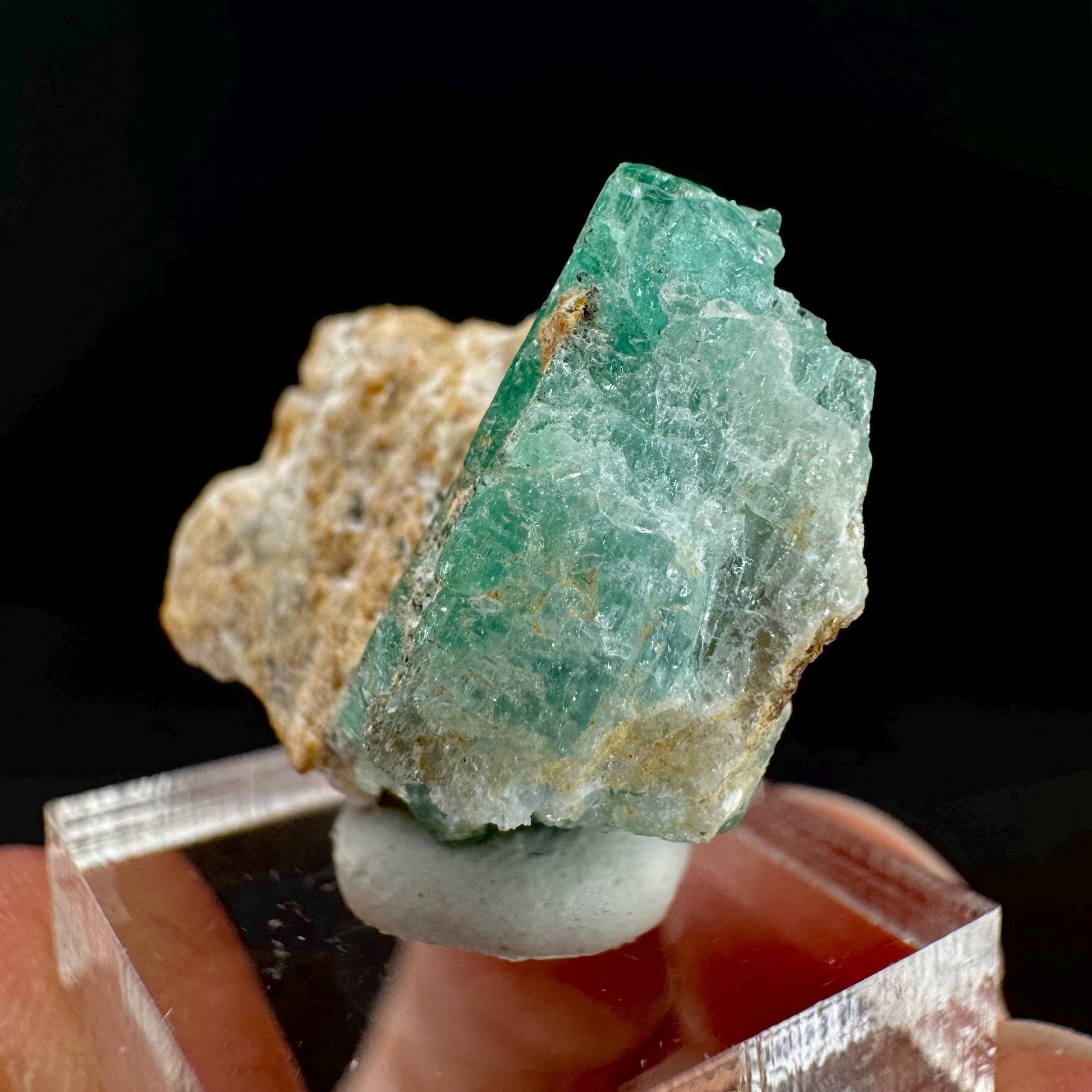 Emerald on Matrix | natural green crystal cluster, raw mineral specimen (Pakistan)