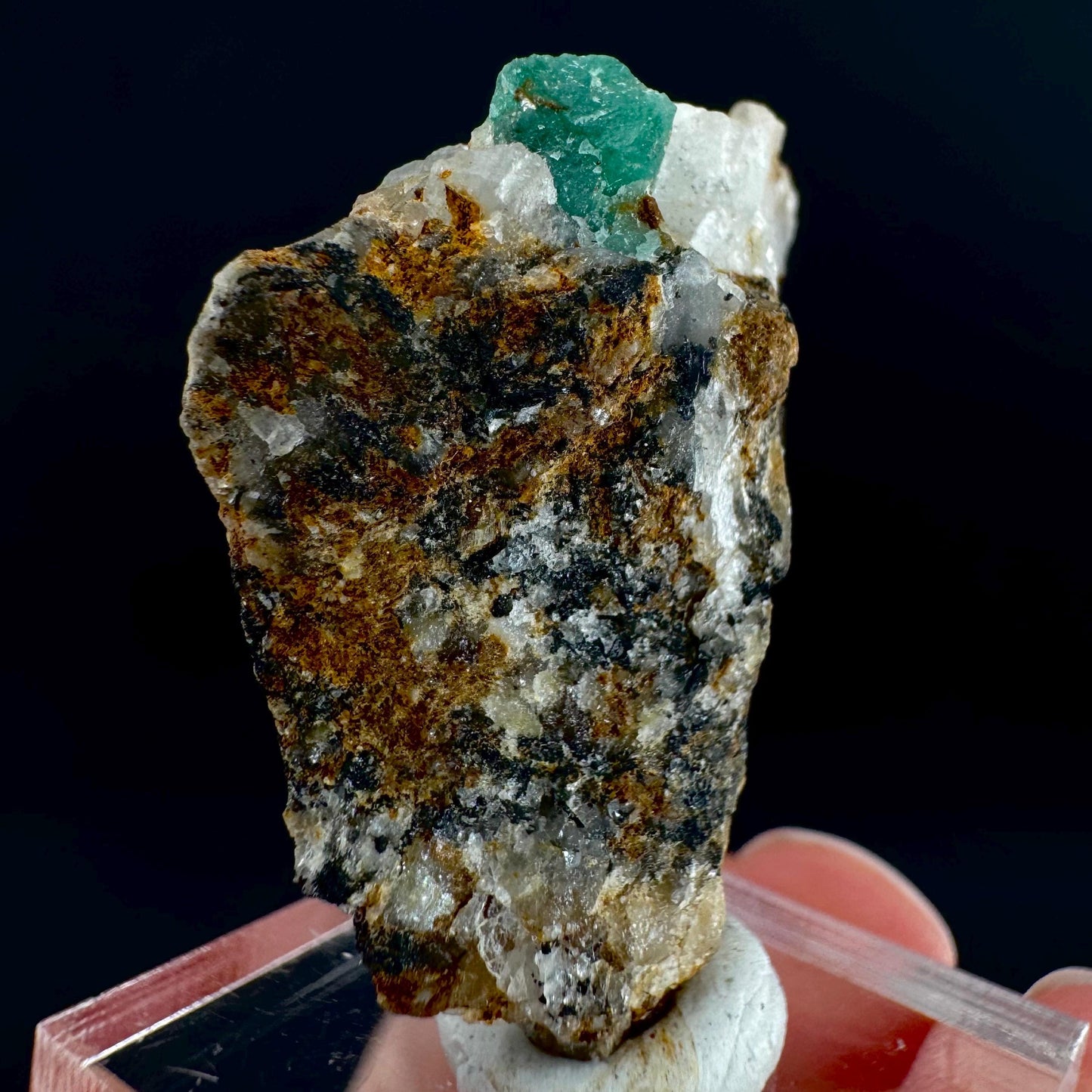 Emerald on Matrix | natural green crystal cluster, raw mineral specimen (Pakistan)