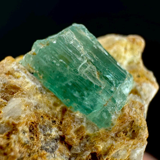 Emerald on Matrix | natural green crystal cluster, raw mineral specimen (Pakistan)