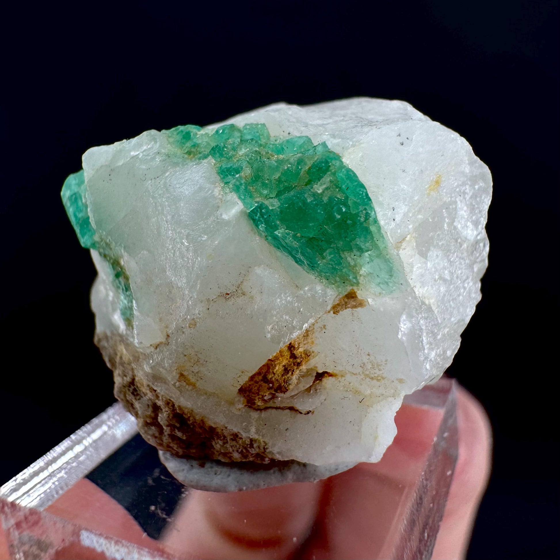 Emerald on Matrix | natural green crystal cluster, raw mineral specimen (Pakistan)
