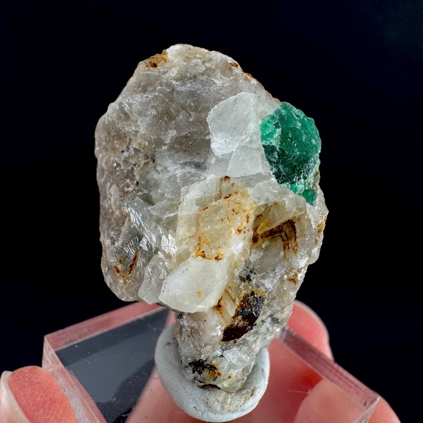 Emerald on Matrix | natural green crystal cluster, raw mineral specimen (Pakistan)