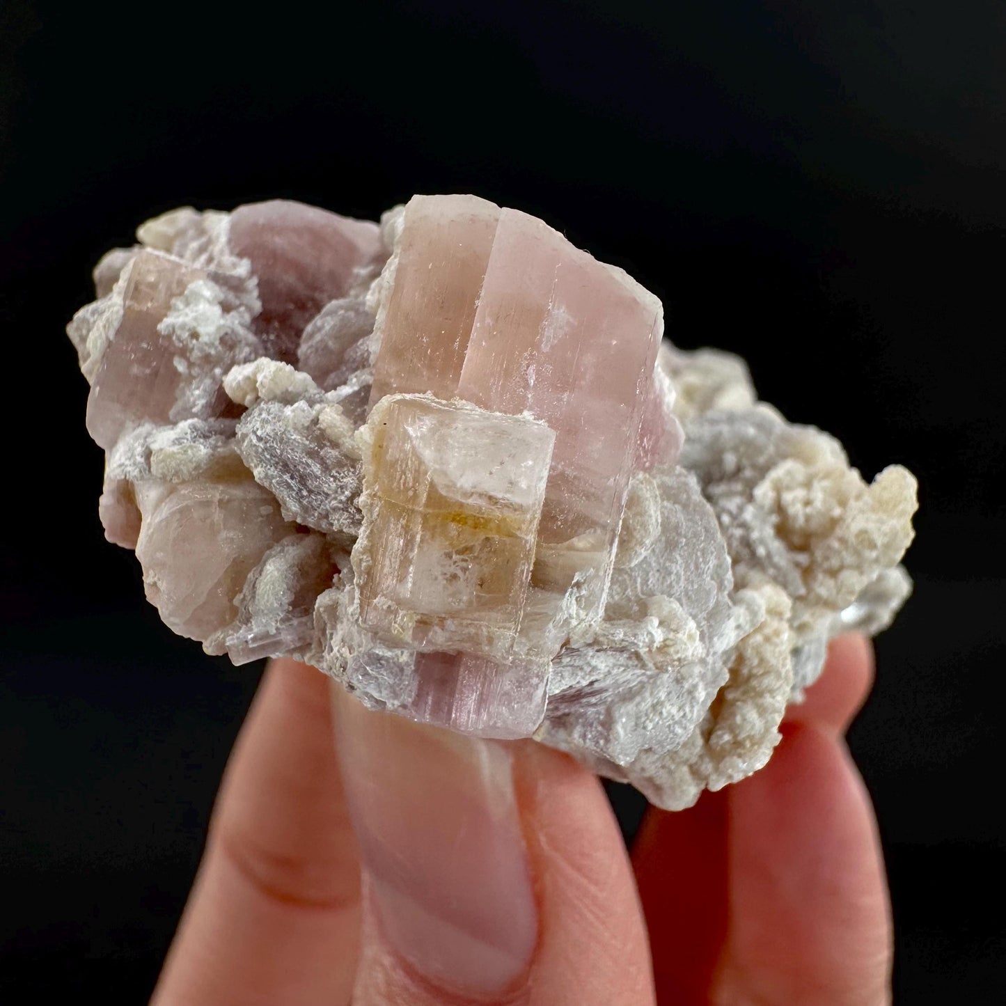 Tourmaline on Matrix | Natural Pink Crystal, Mineral Specimen from Pakistan