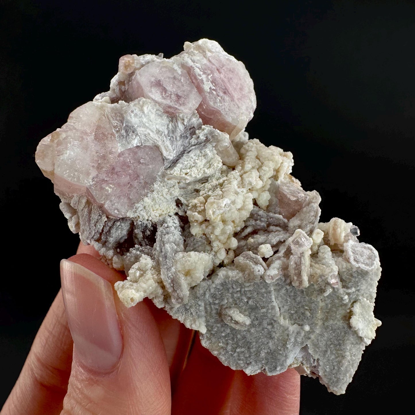 Tourmaline on Matrix | Natural Pink Crystal, Mineral Specimen from Pakistan
