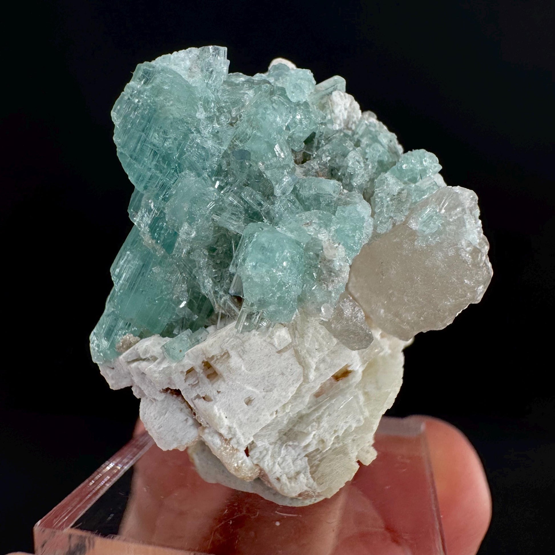 Indicolite Tourmaline on Matrix | Natural Blue-Green Crystal, Mineral Specimen from Pakistan