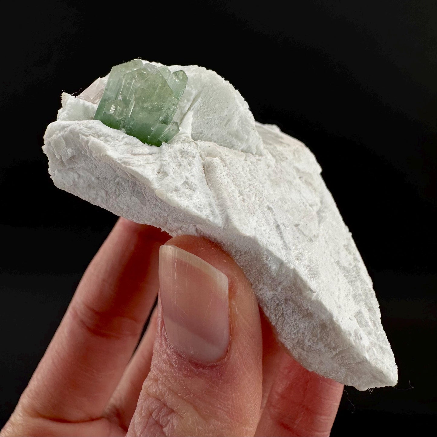 Indicolite Tourmaline on Matrix | Natural Blue-Green Crystal, Mineral Specimen from Pakistan