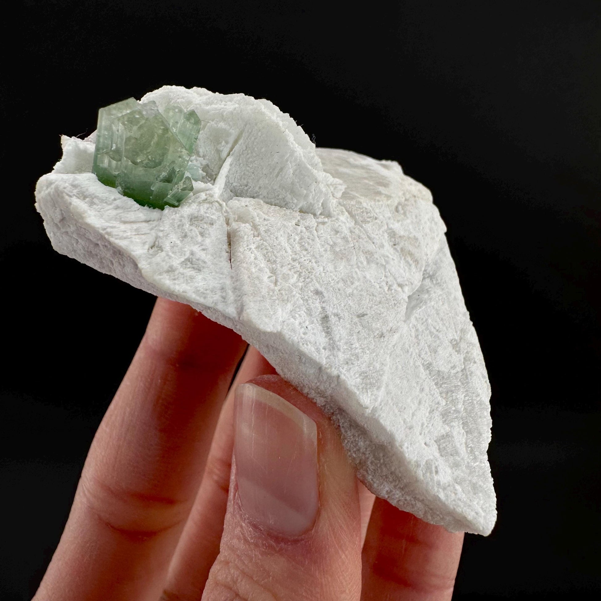 Indicolite Tourmaline on Matrix | Natural Blue-Green Crystal, Mineral Specimen from Pakistan