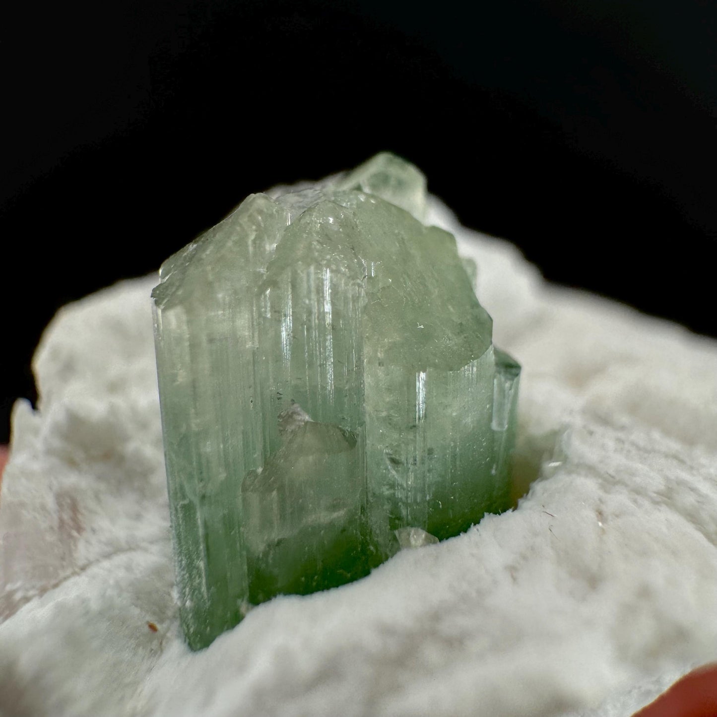 Indicolite Tourmaline on Matrix | Natural Blue-Green Crystal, Mineral Specimen from Pakistan