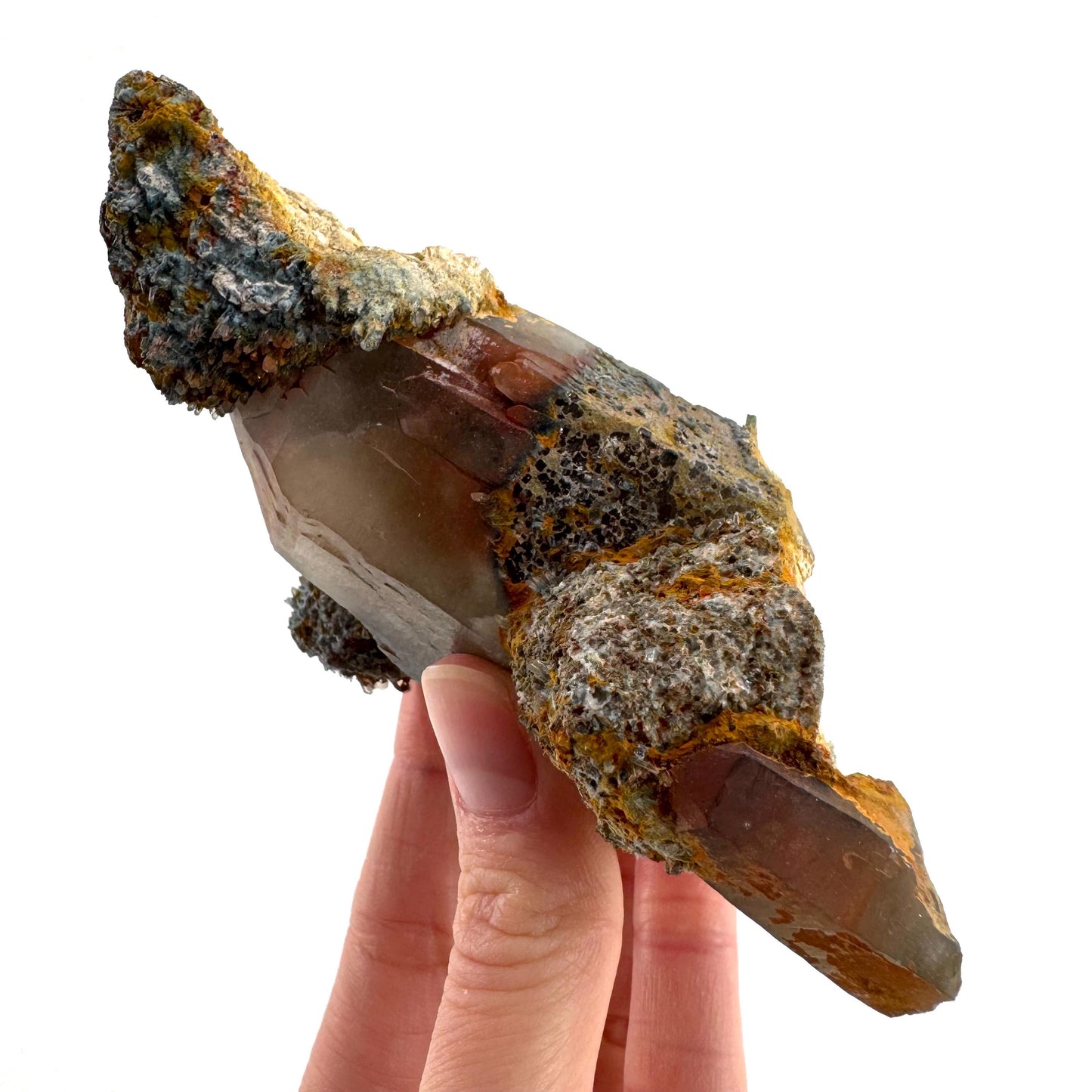 Lattice Quartz on Feldspar | Gitter Crystal, Mineral Specimen from Namibia