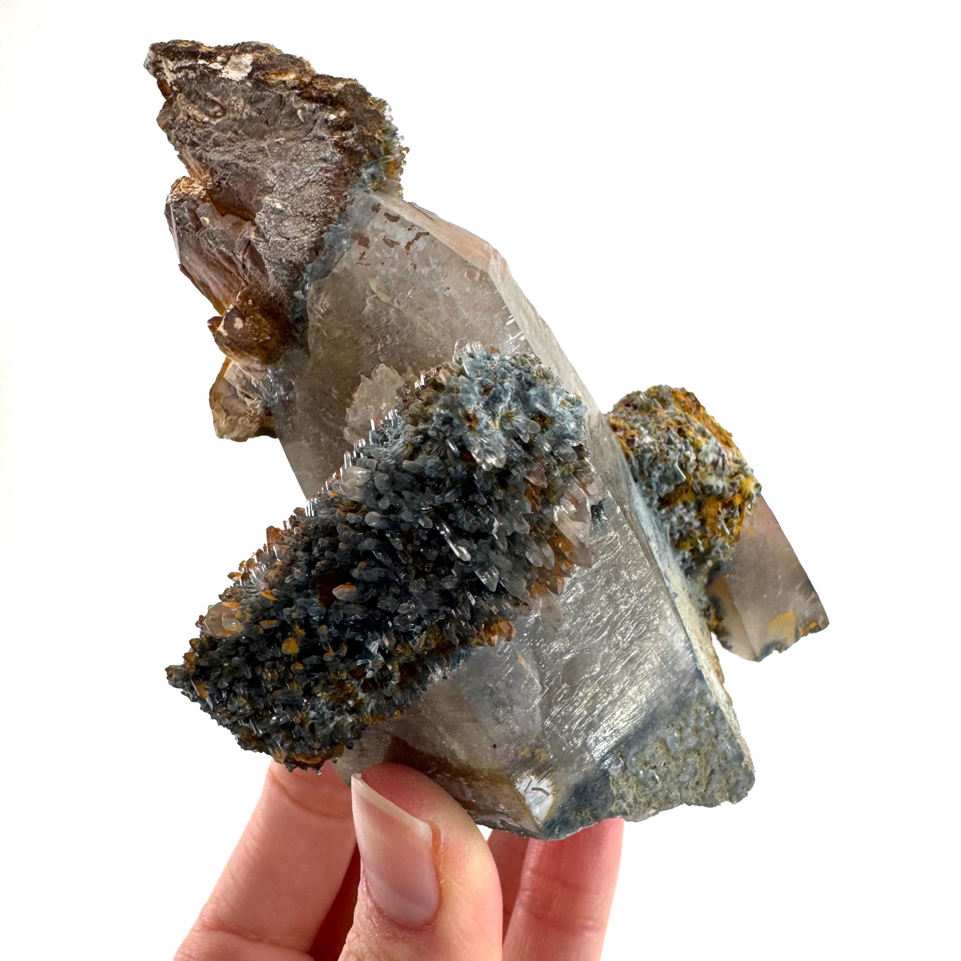 Lattice Quartz on Feldspar | Gitter Crystal, Mineral Specimen from Namibia