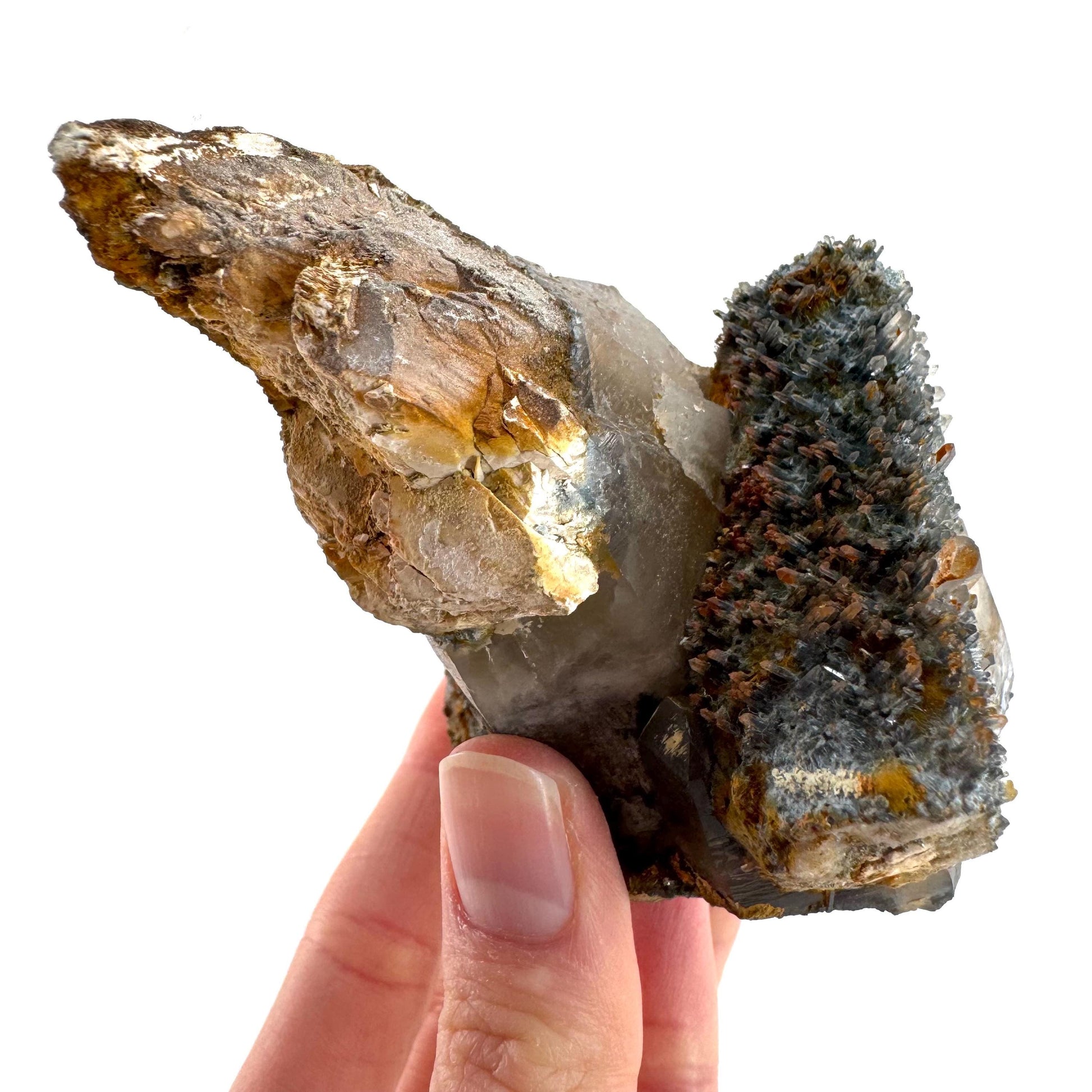 Lattice Quartz on Feldspar | Gitter Crystal, Mineral Specimen from Namibia