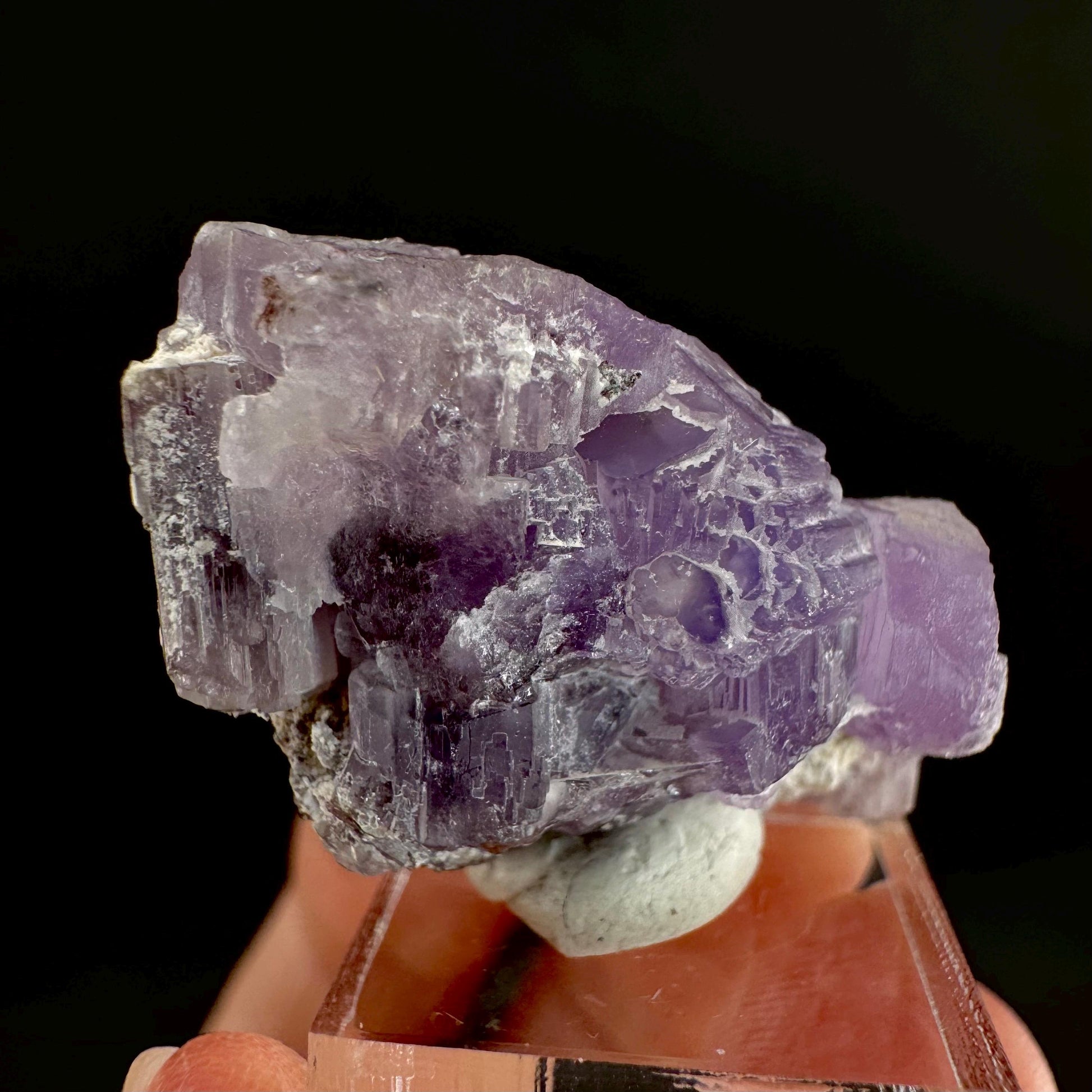 Purple Fluorapatite | natural crystal, rare mineral specimen from Afghanistan