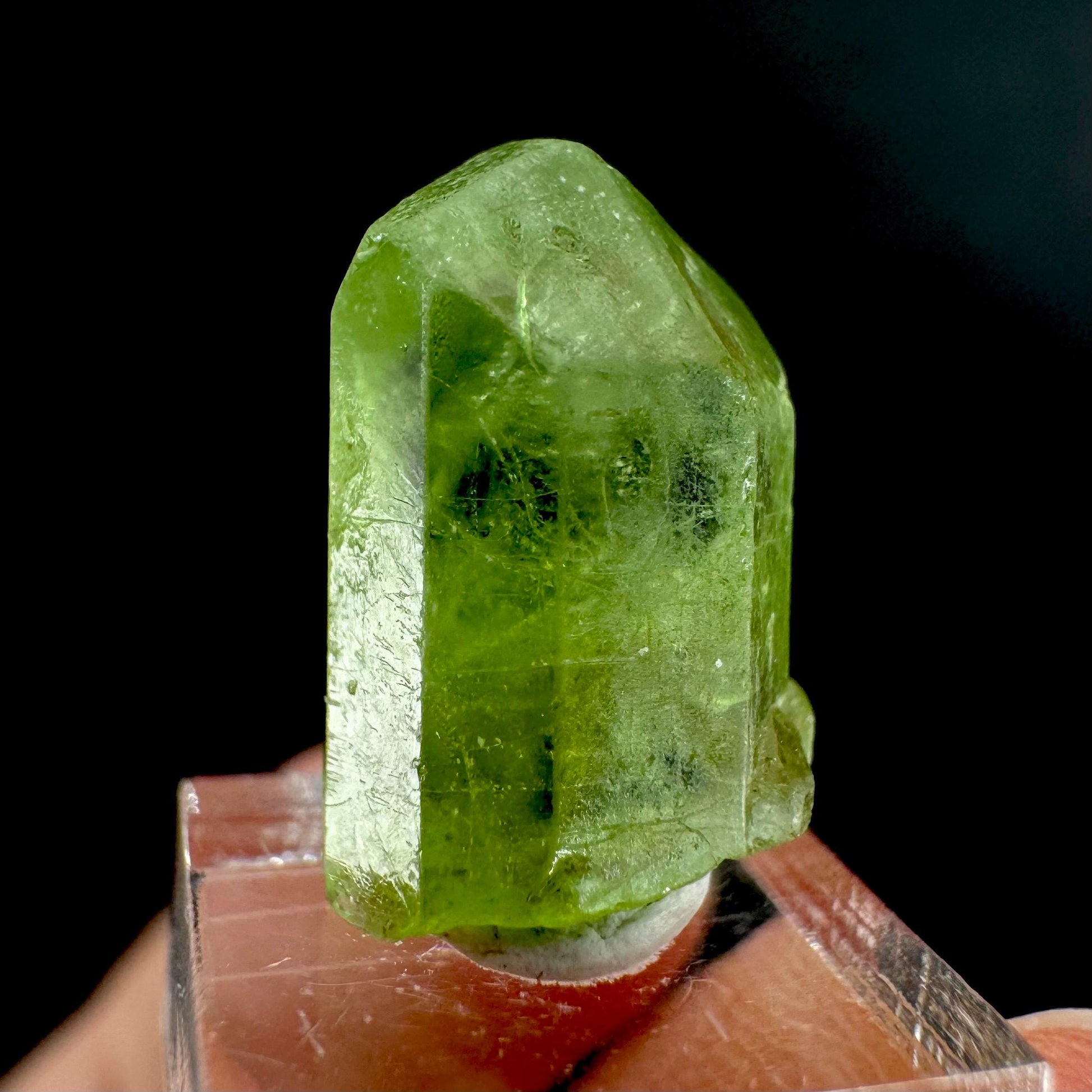Peridot | natural terminated crystal, mineral specimen from Pakistan